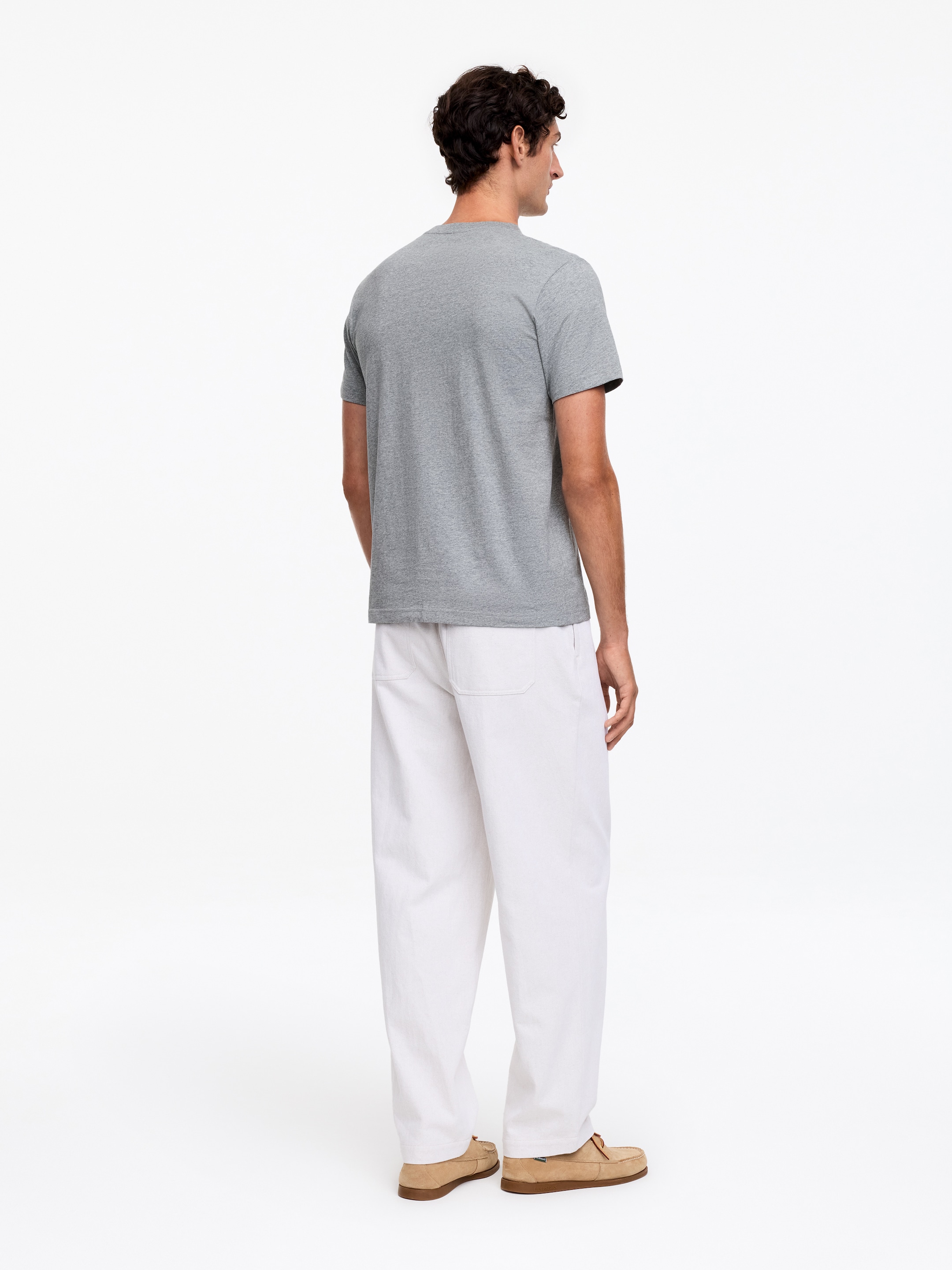 170 GSM Regular T-Shirt - Grey Melange - Regular fit - Men - StillMedia/Lookbook - 52