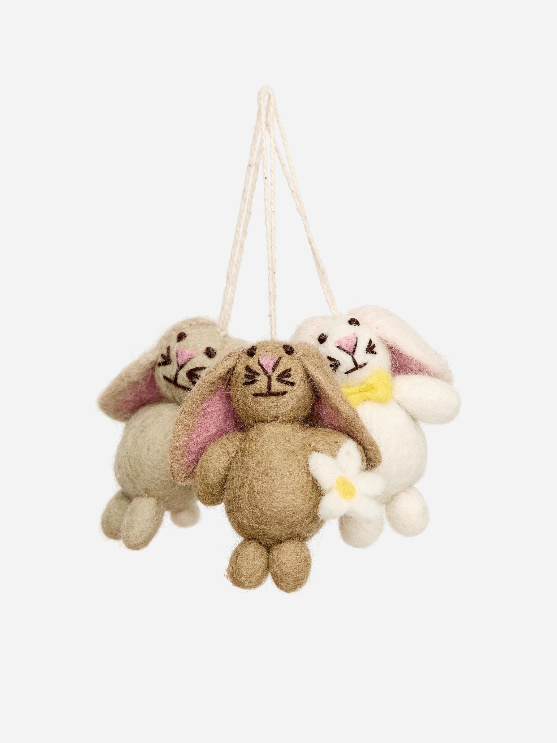 Felt So Good Mini Bunnies Set of 3-#BBAB92-18284