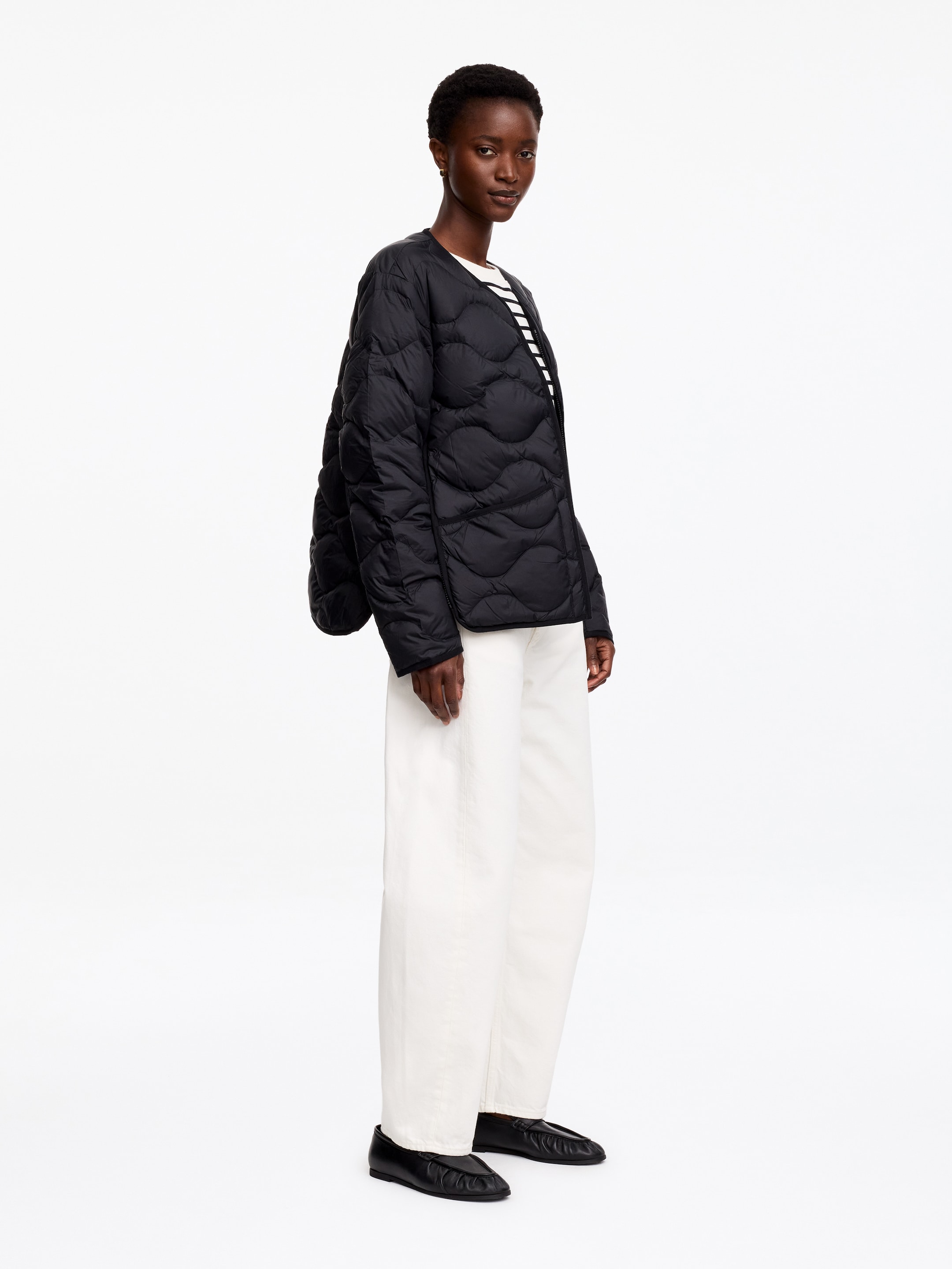 Re:Down Quilted Liner Jacket - Black - Regular fit - women - StillMedia/Lookbook - 2