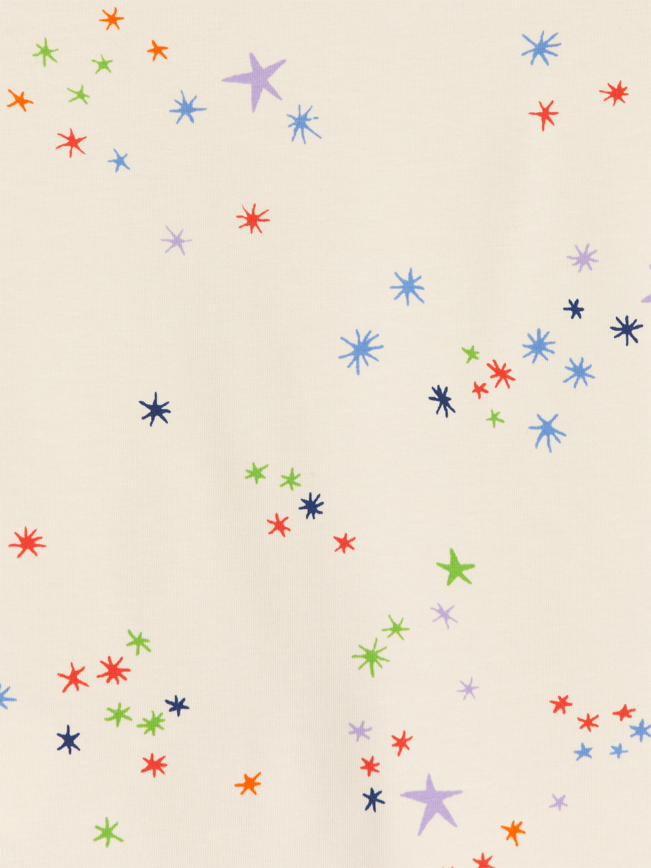 Visa större bild: Trikåpyjamas - Off-white/stjärnor - BARN | H&M FI 3