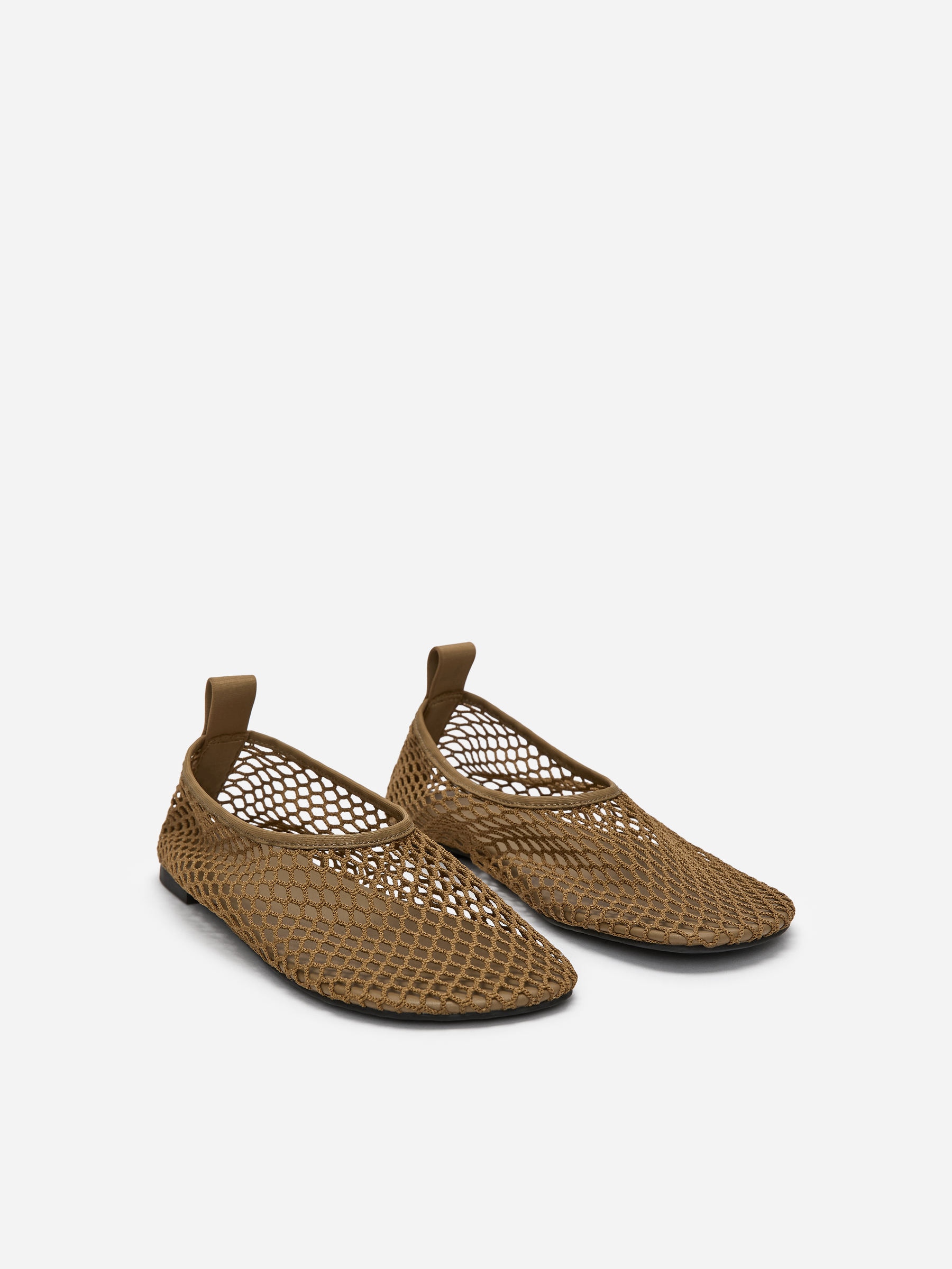 Mesh Ballet Flats - Dark Beige - Women - StillMedia/DescriptiveStillLife - 6