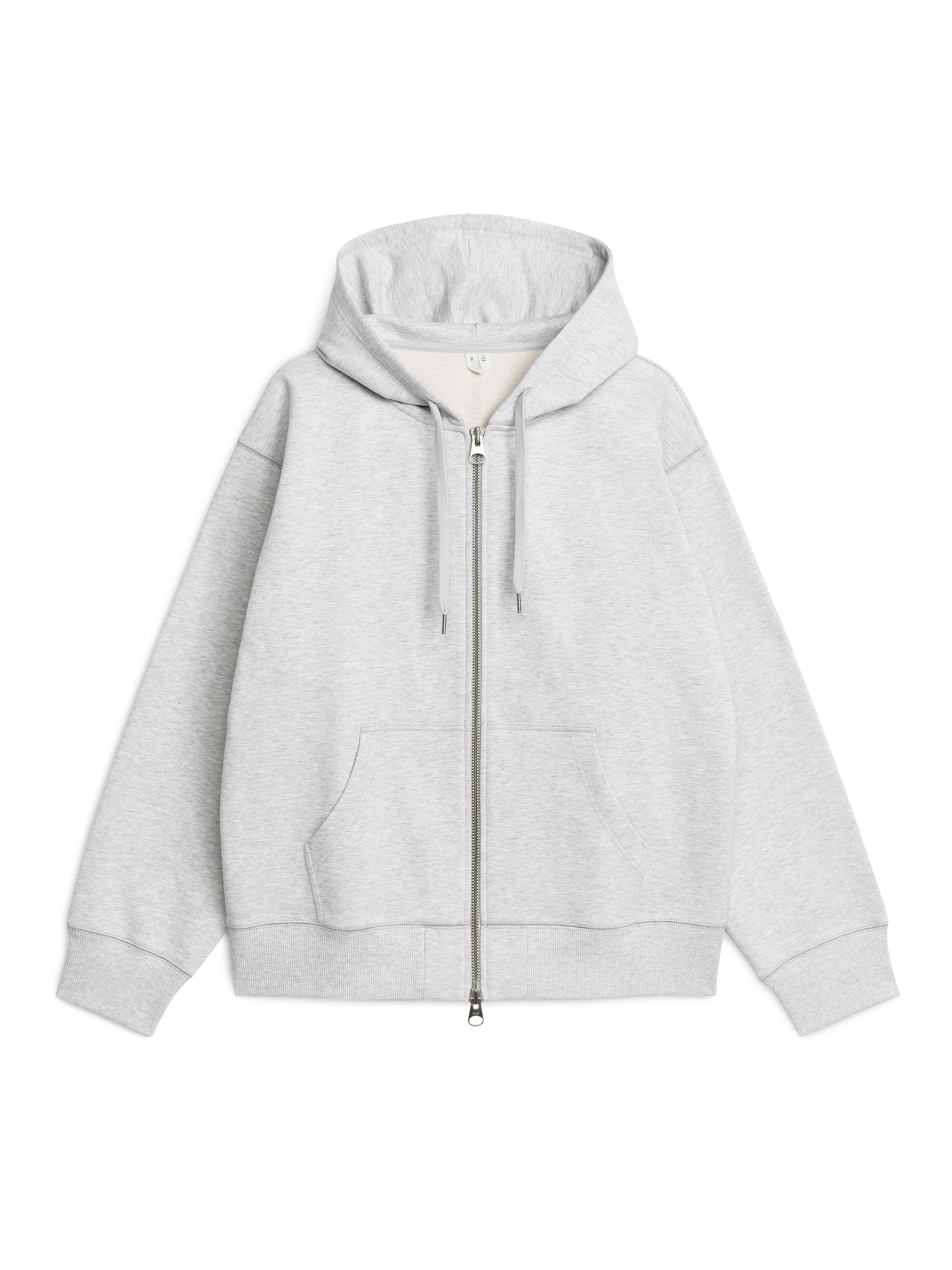 Sudadera con capucha relaxed fit en algodón pesado - Gris jaspeado - Corte relajado - Men - StillMedia/DescriptiveStillLife - 1