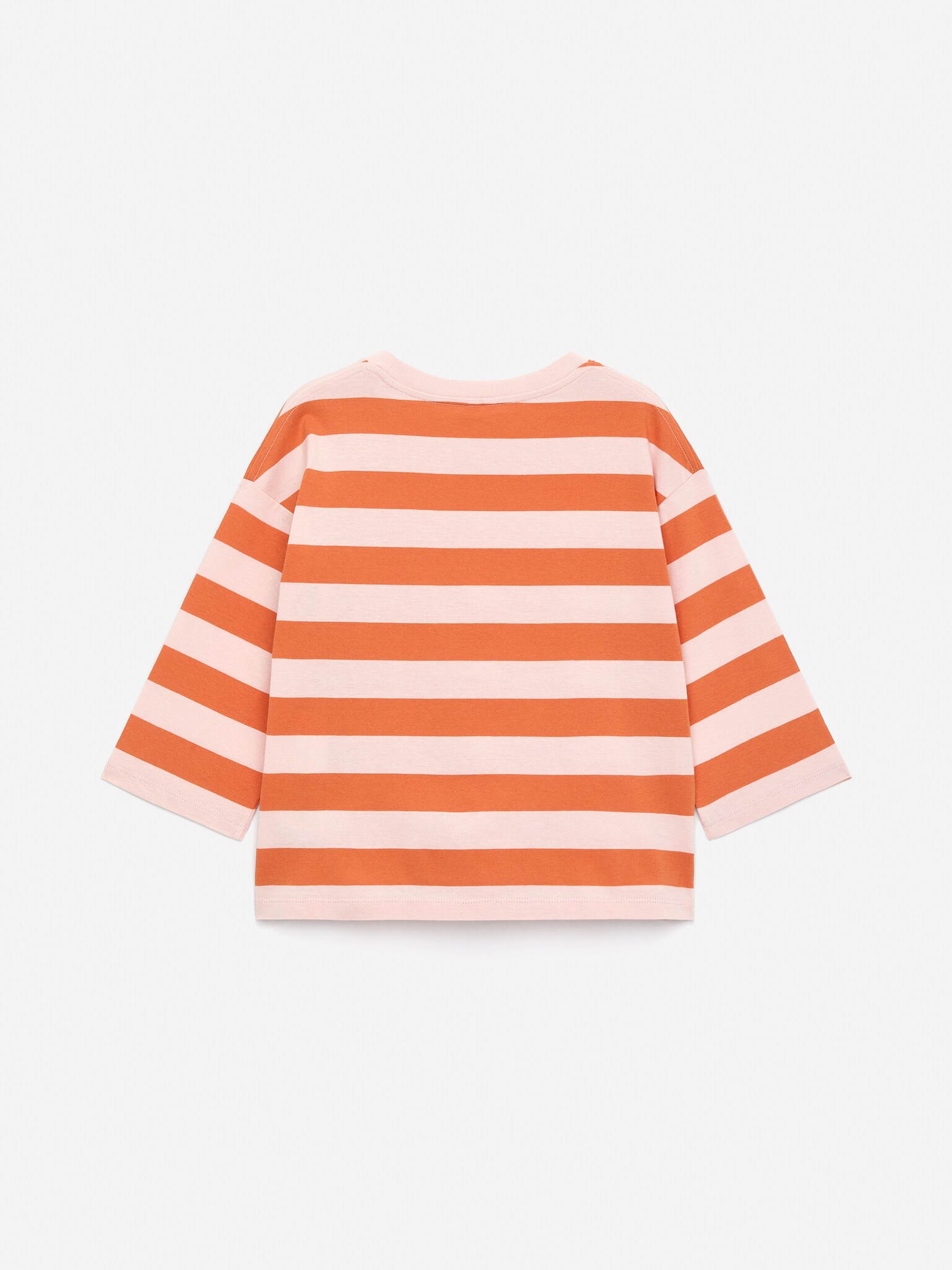 Long-Sleeved T-Shirt - Pink/Orange/Beige/Rainbow/Off White/Multi stripe/White/Blue - 3