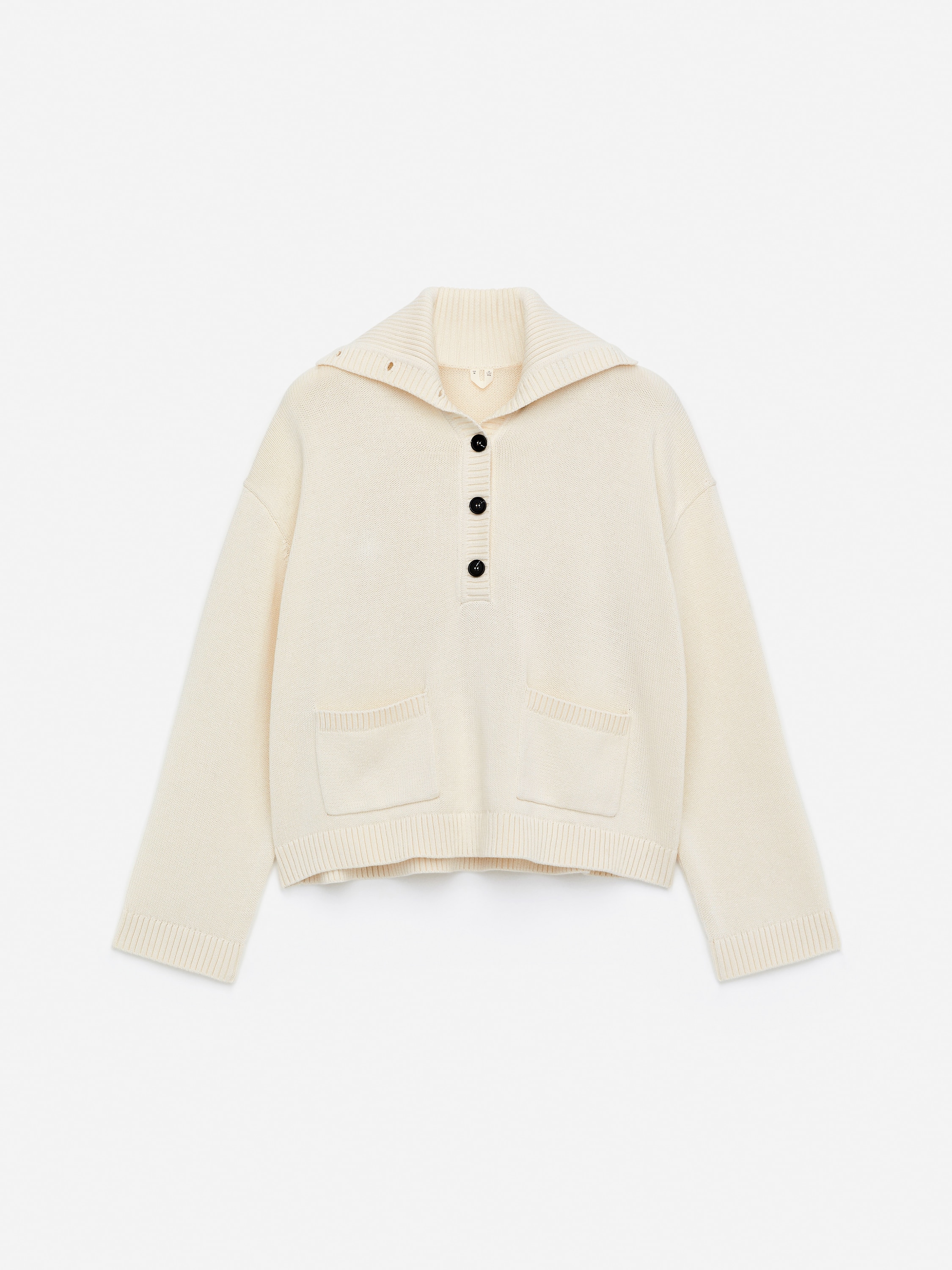 Pusero korkealla pääntiellä - Vaalea beige/Musta