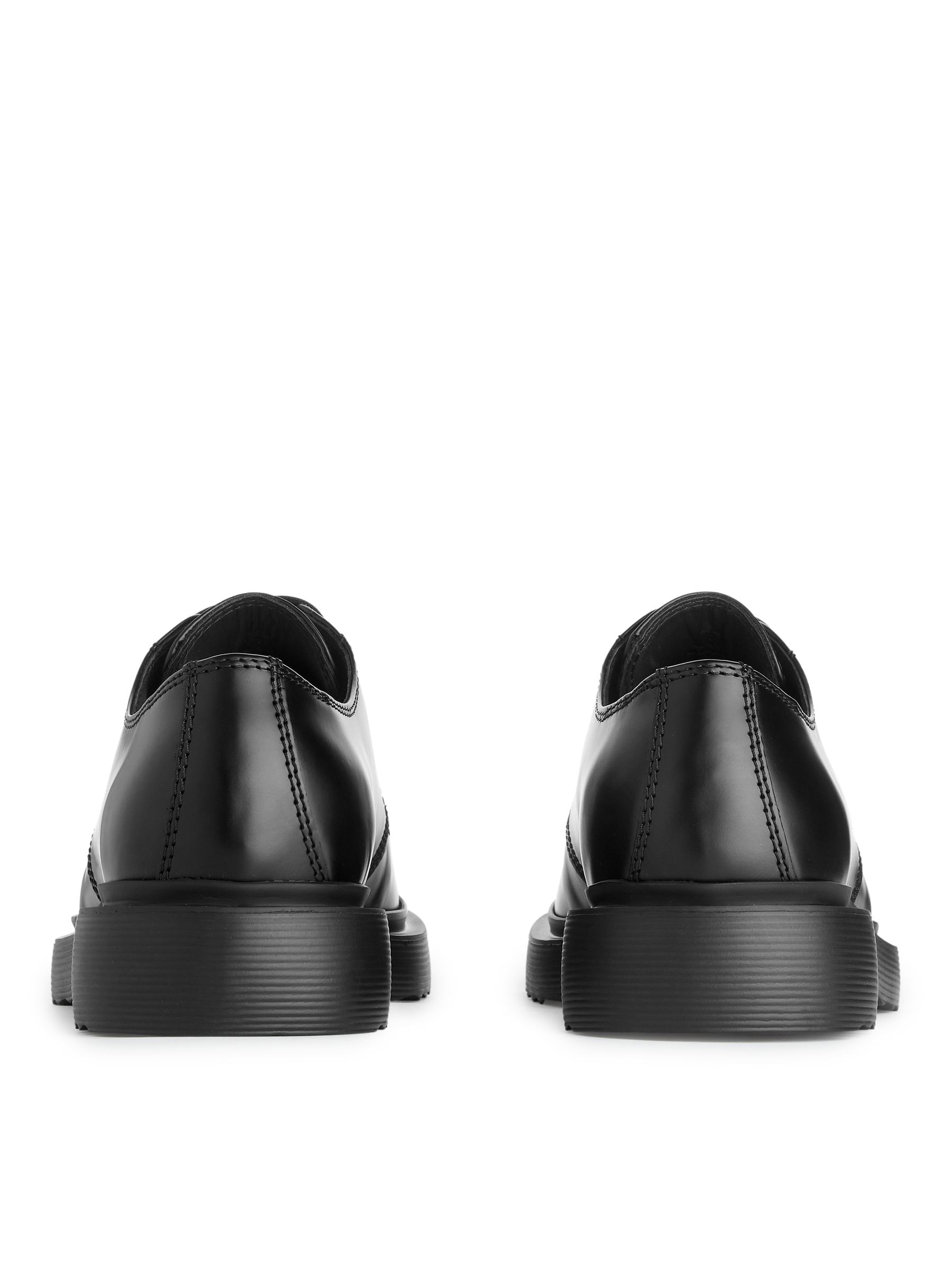 Chunky Leather Derby Shoes - Black - Men - StillMedia/DescriptiveStillLife - 5