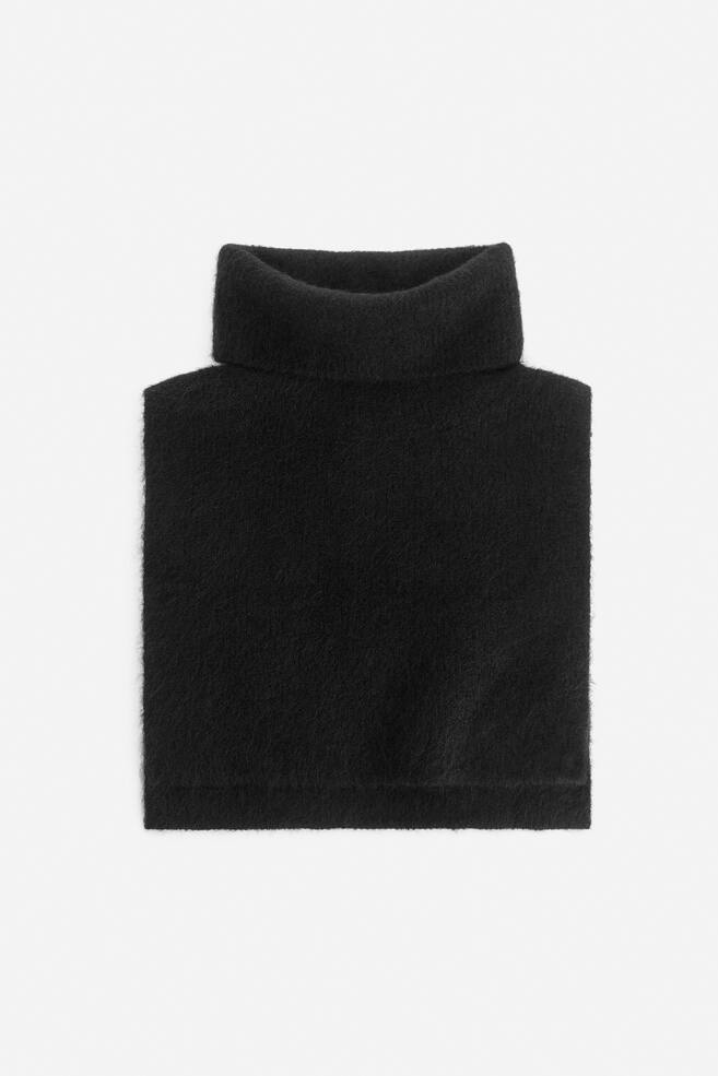 Wool-Alpaca Collar - Black/Mole - 1