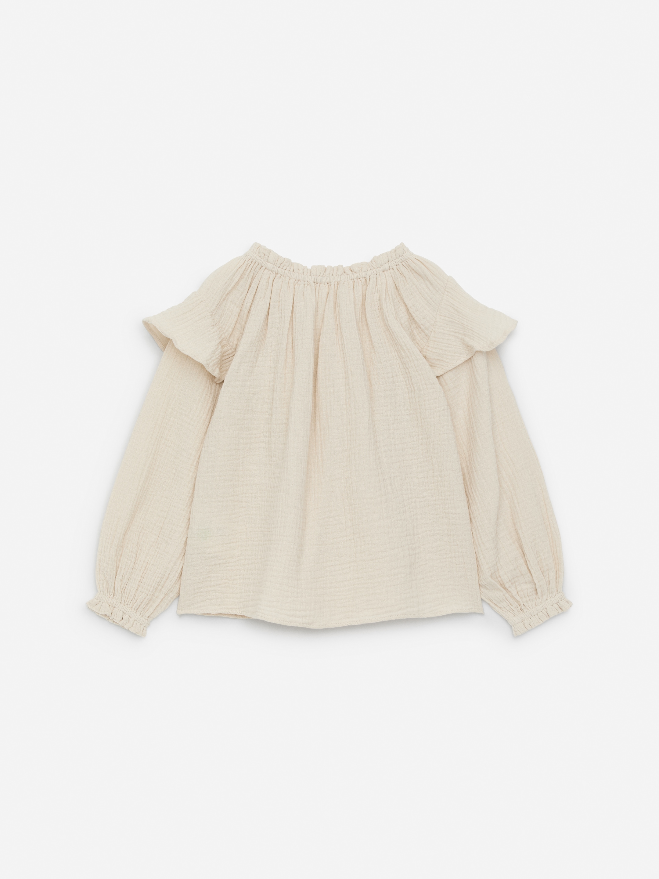 Blus med volanger - Off-white - Regular fit - Children - StillMedia/DescriptiveStillLife - 2