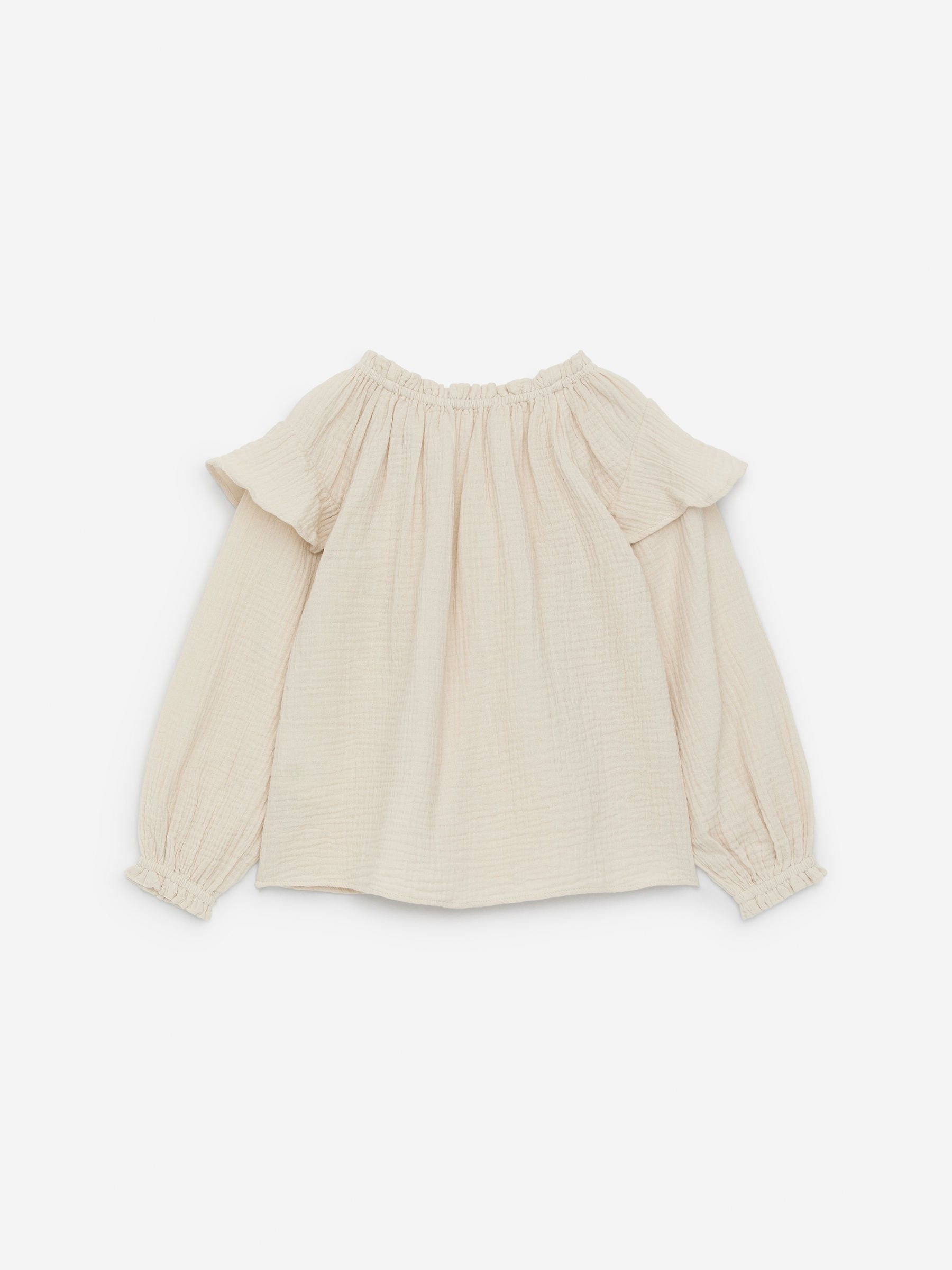 Frill Muslin Blouse - Off White - Regular fit - Children - StillMedia/DescriptiveStillLife - 2