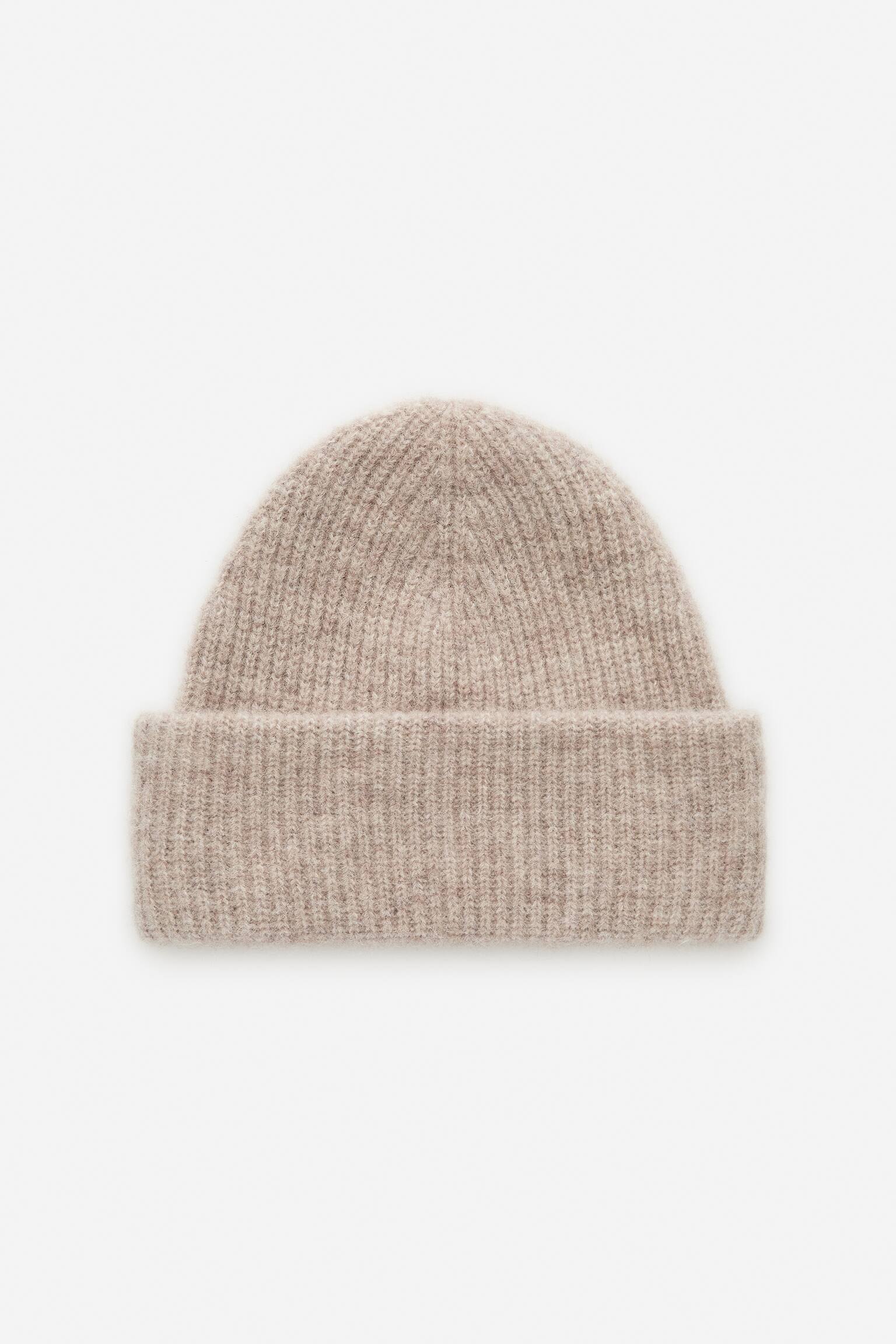 Beanie van een alpaca-wolmix - Beige/Poederblauw/Zwart/Bordeauxrood/Donkergrijs/Red/Groen - 1