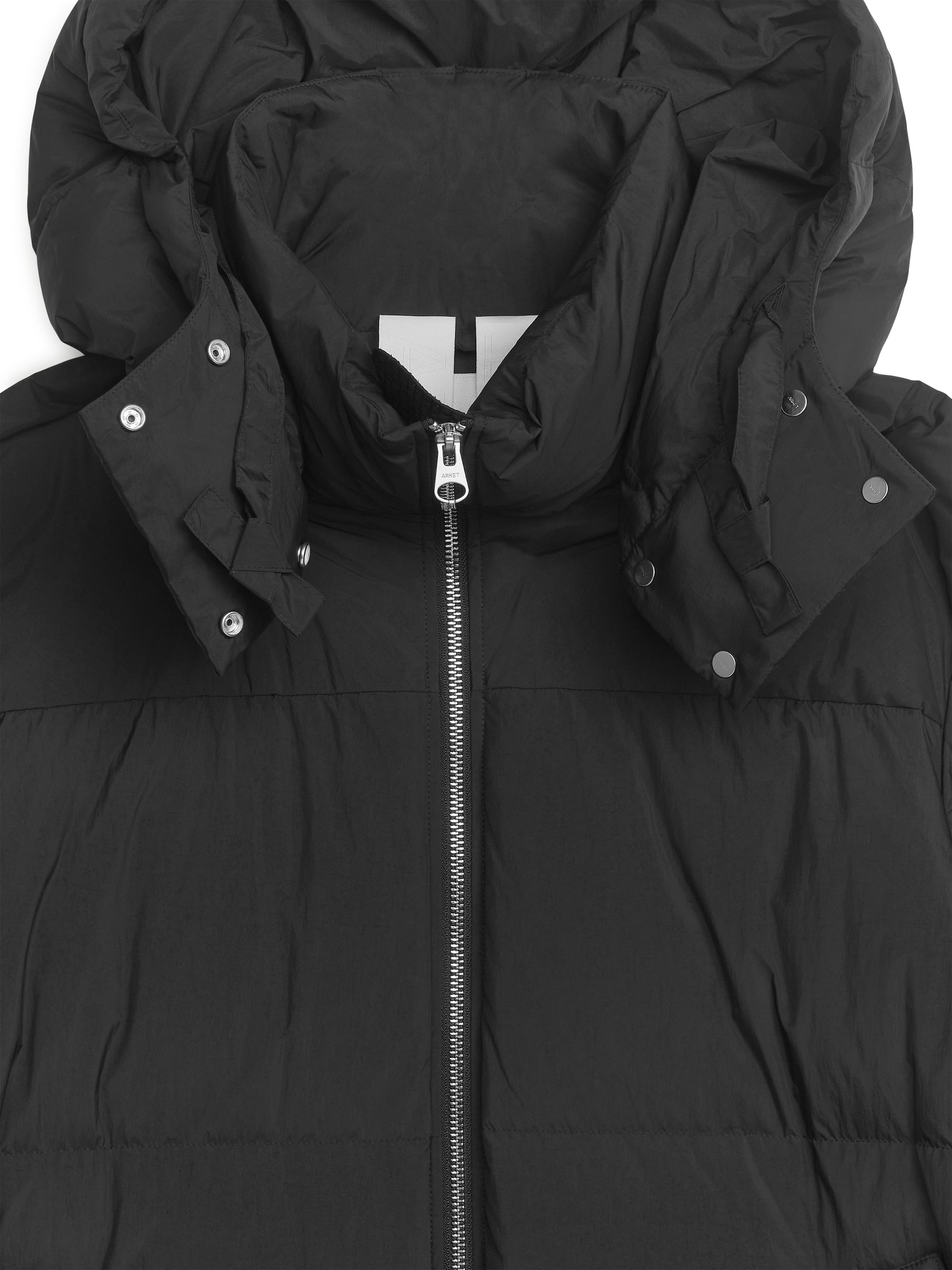 Visa större bild: Lång dunkappa, Upcycled Down - Svart - DAM | H&M SE 3