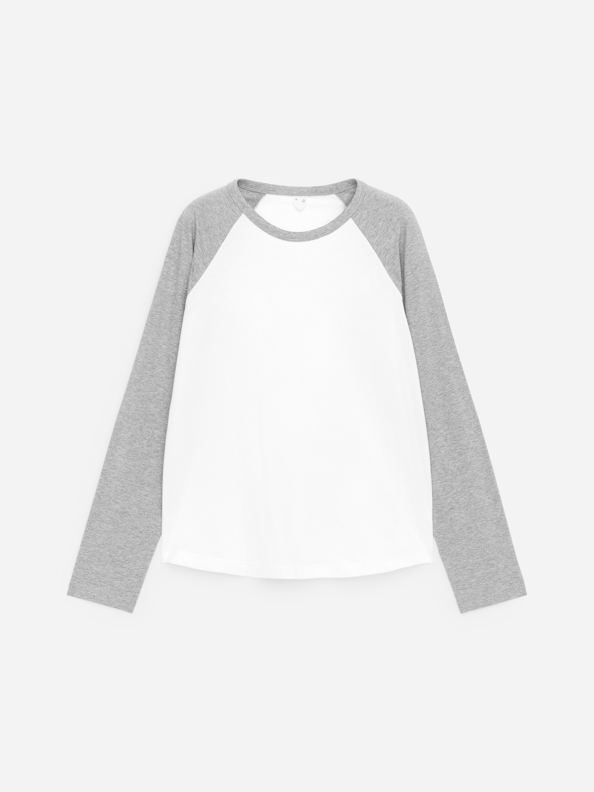 Camisola de mangas compridas - Branco/Cinzento/Branco/vermelho