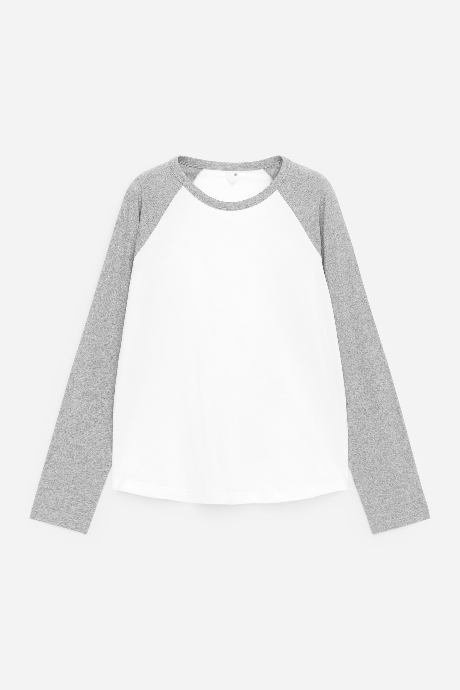 T-shirt à manches longues - Blanc/Gris/Blanc/Rouge