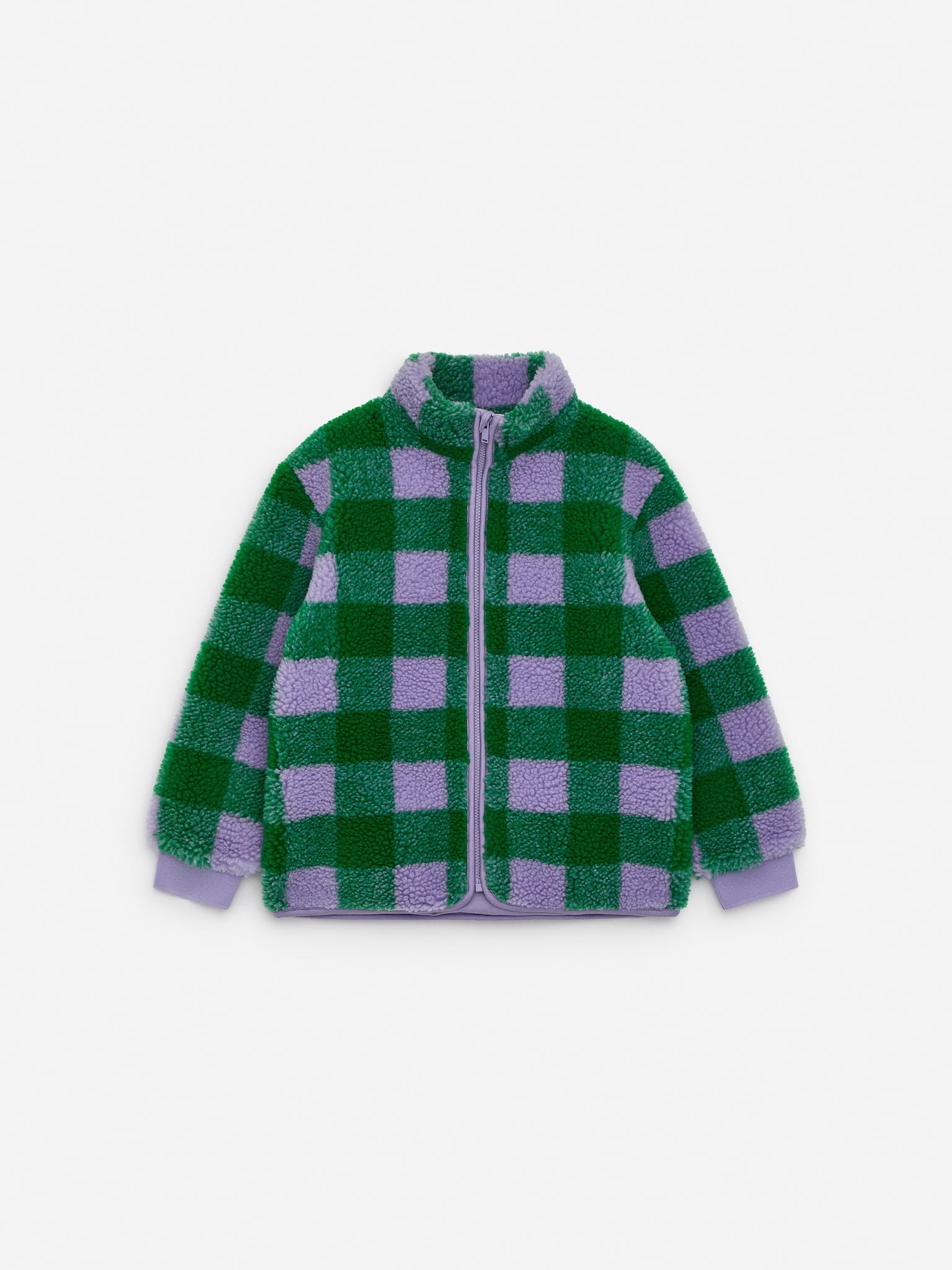 Pile Jacket - Lilac/Green