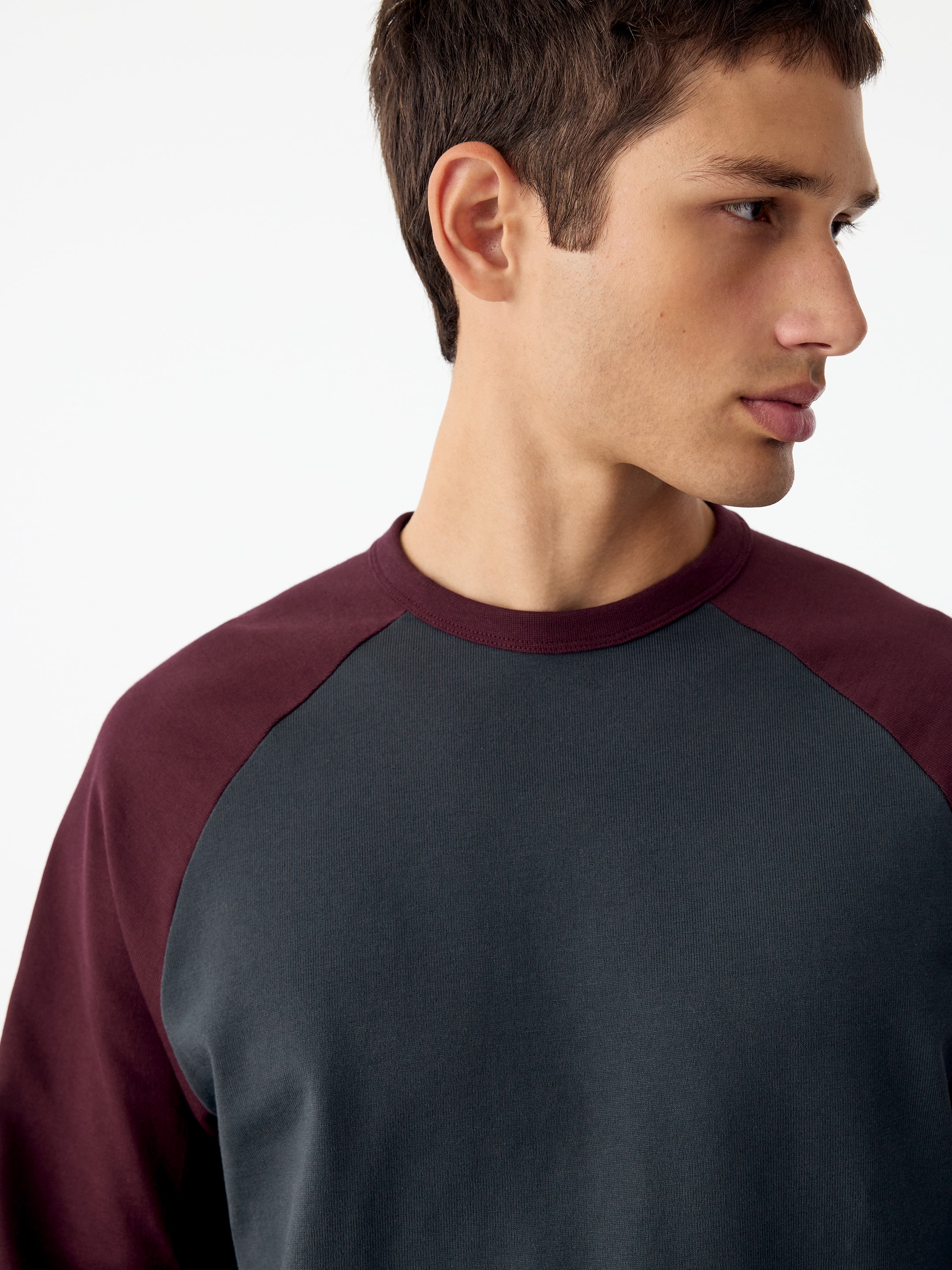 Camiseta de béisbol - Azul oscuro/burdeos - Corte estándar - men - StillMedia/Lookbook - 5
