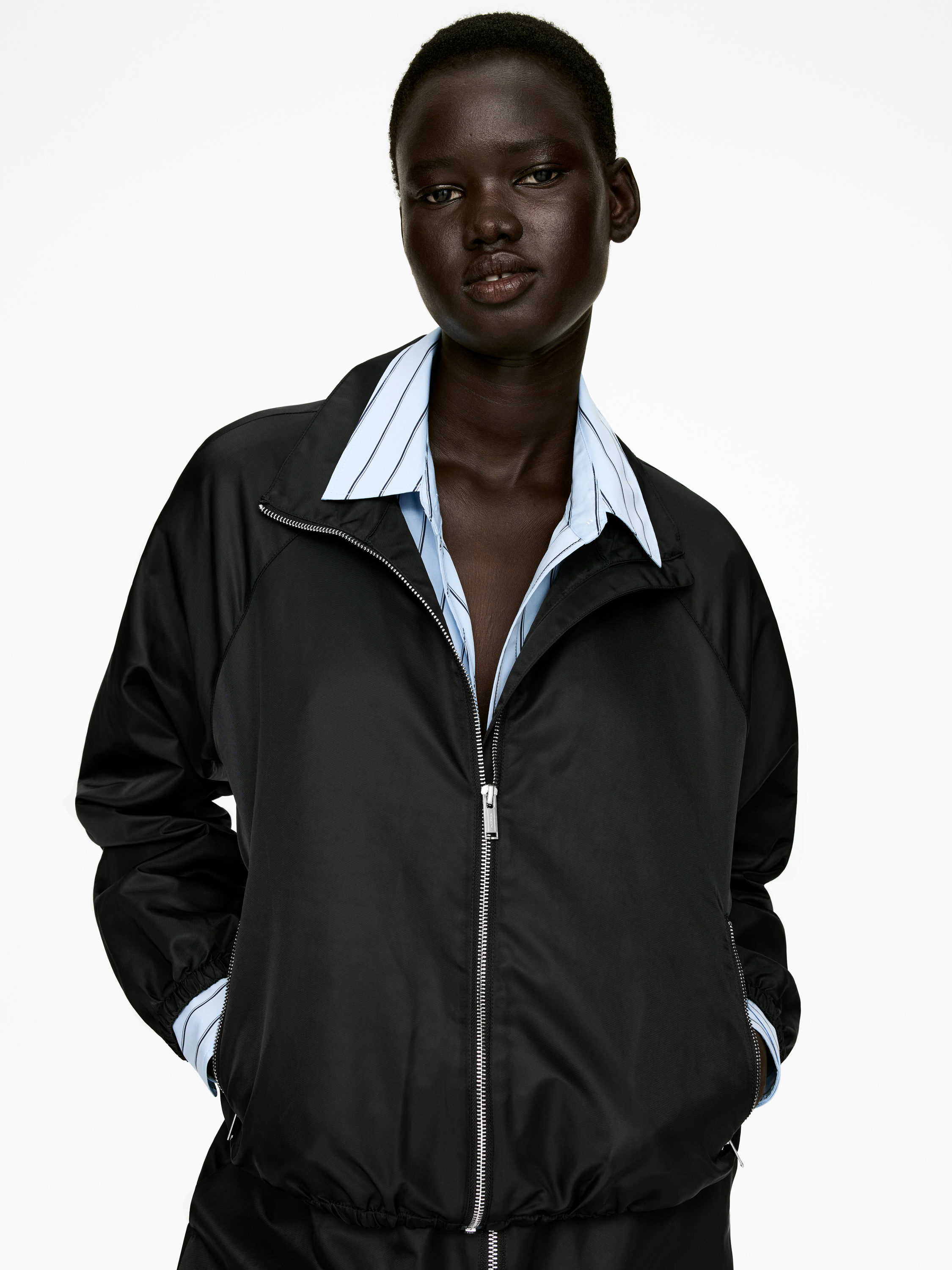 Nylon Jacket - Black - Regular fit - Women - StillMedia/Lookbook - 4