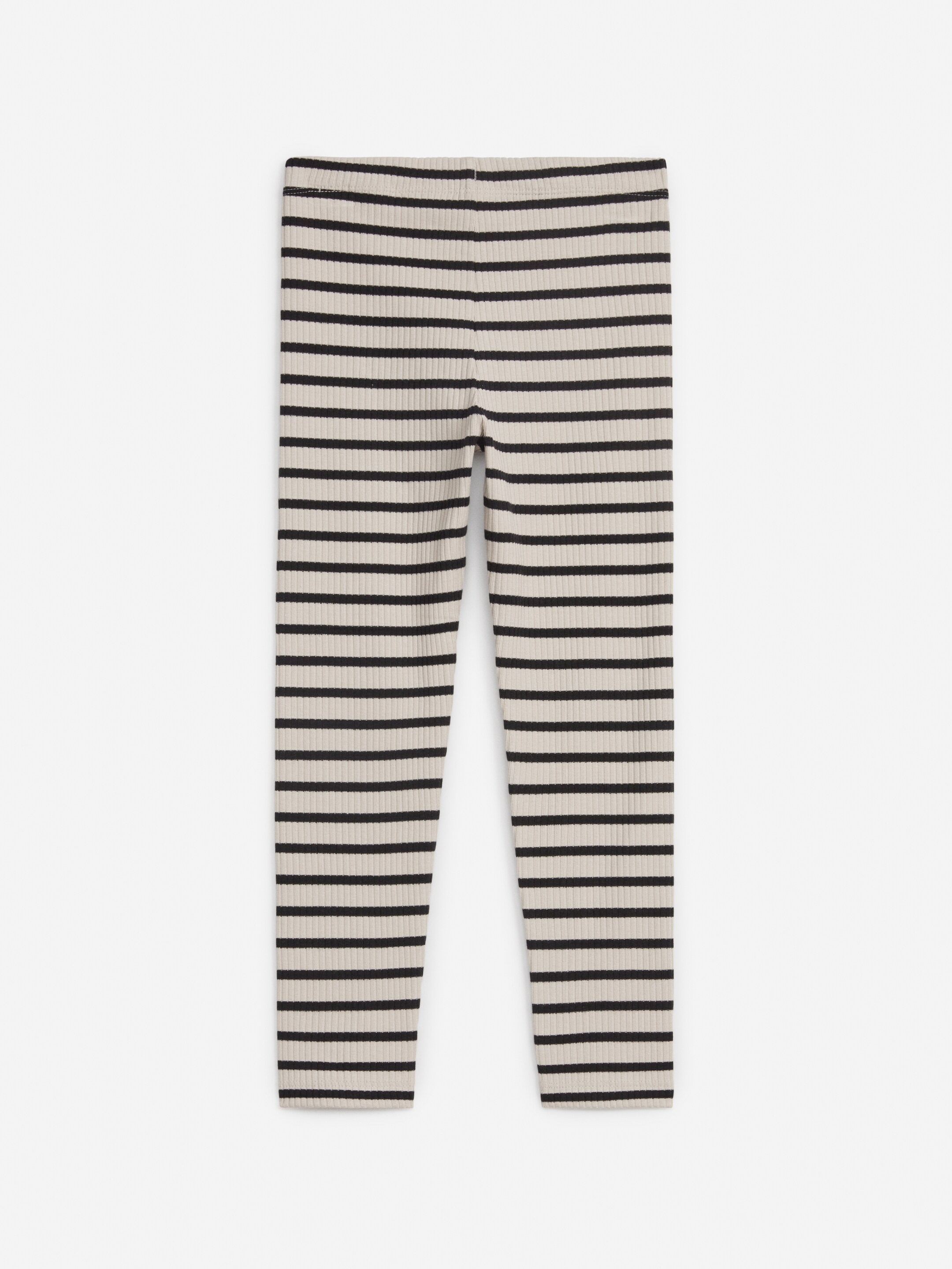 Größeres Bild anzeigen: Gerippte Leggings - Cremeweiß/Schwarz - Kids | H&M AT 3