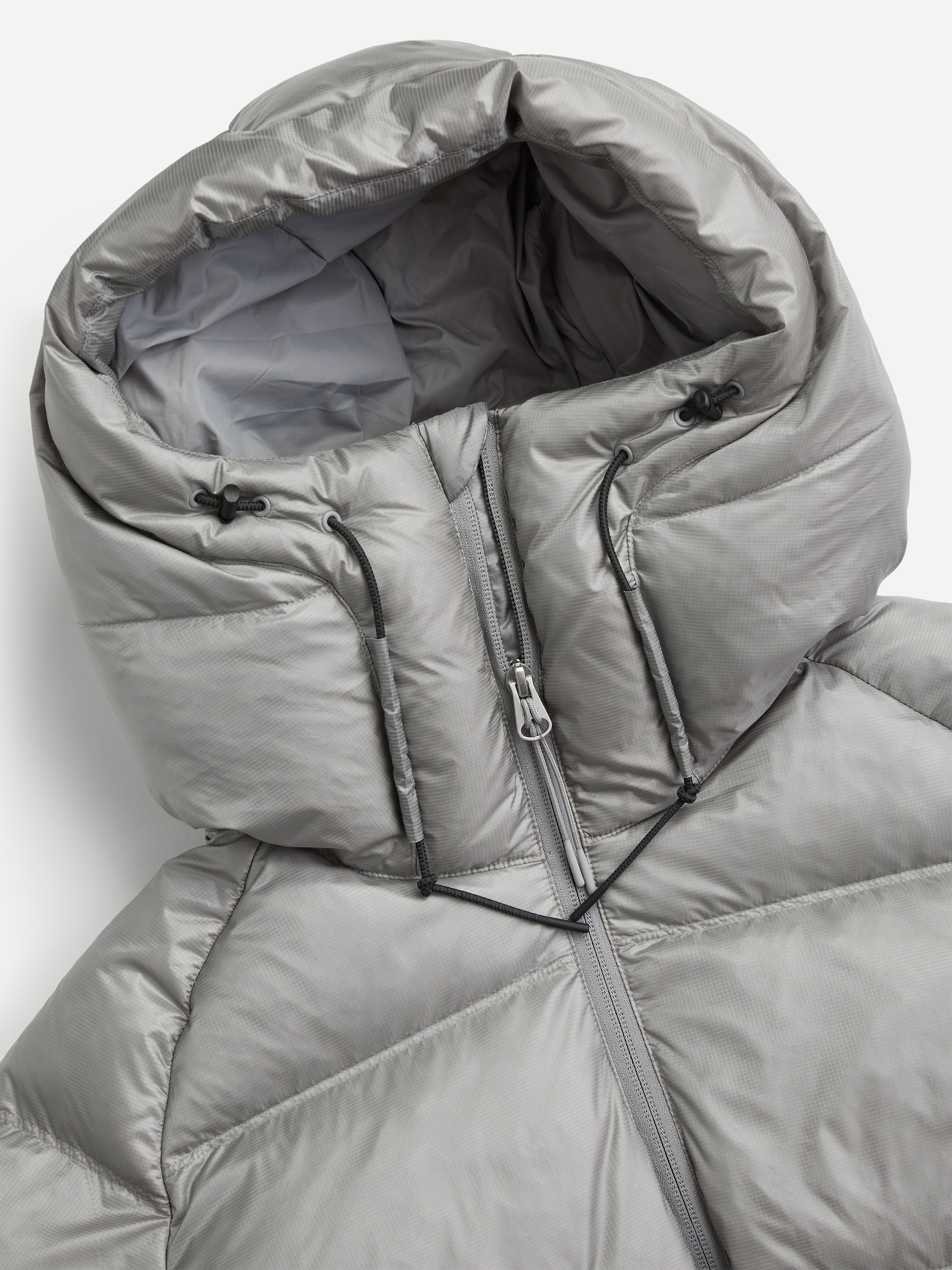 ARKET ACTIVE Hooded Re:Down Puffer - Light Grey - Regular fit - men - StillMedia/DescriptiveDetail - 3