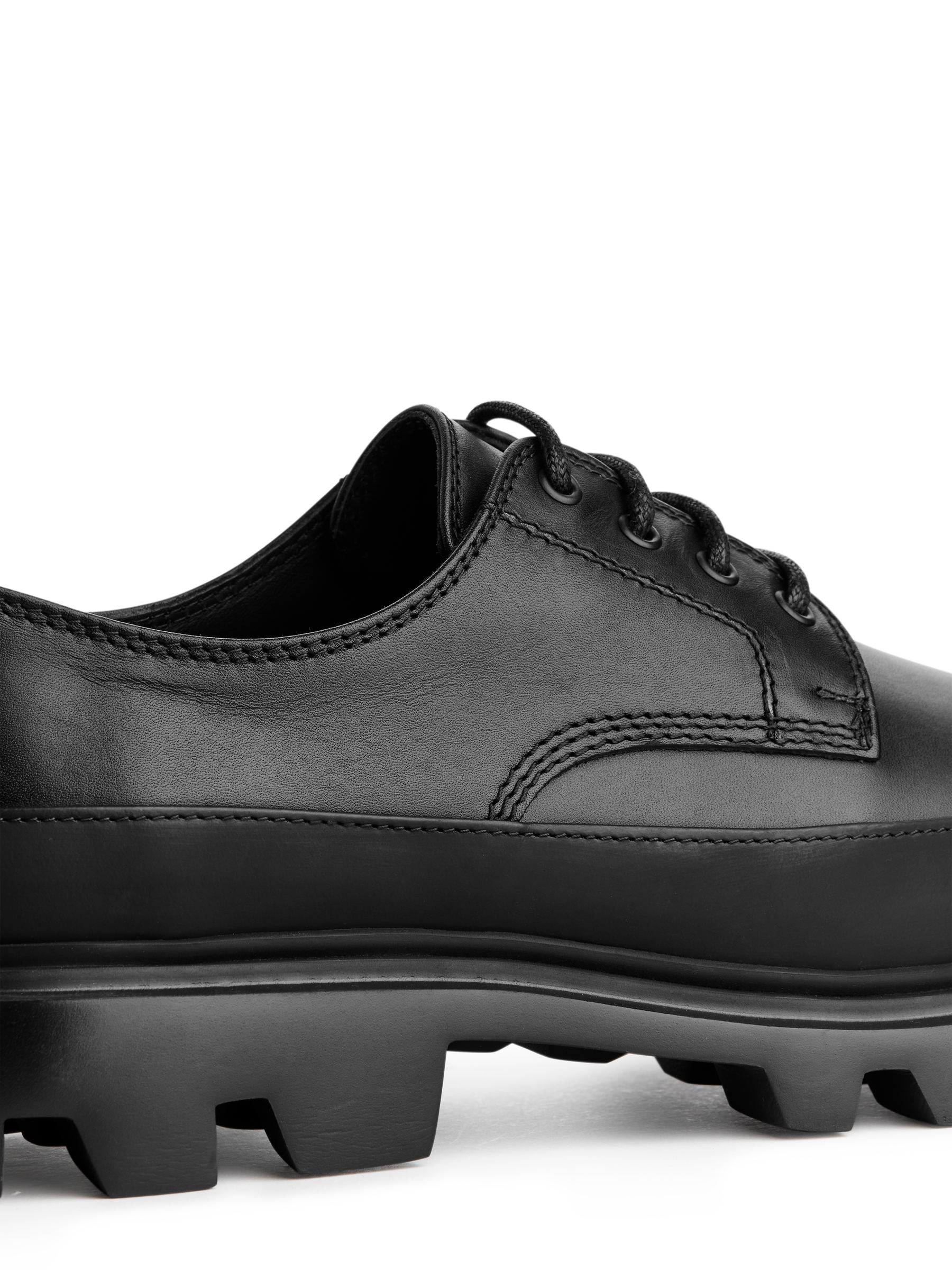 Chunky Leather Derby Shoes - Black - Men - StillMedia/DescriptiveDetail - 2