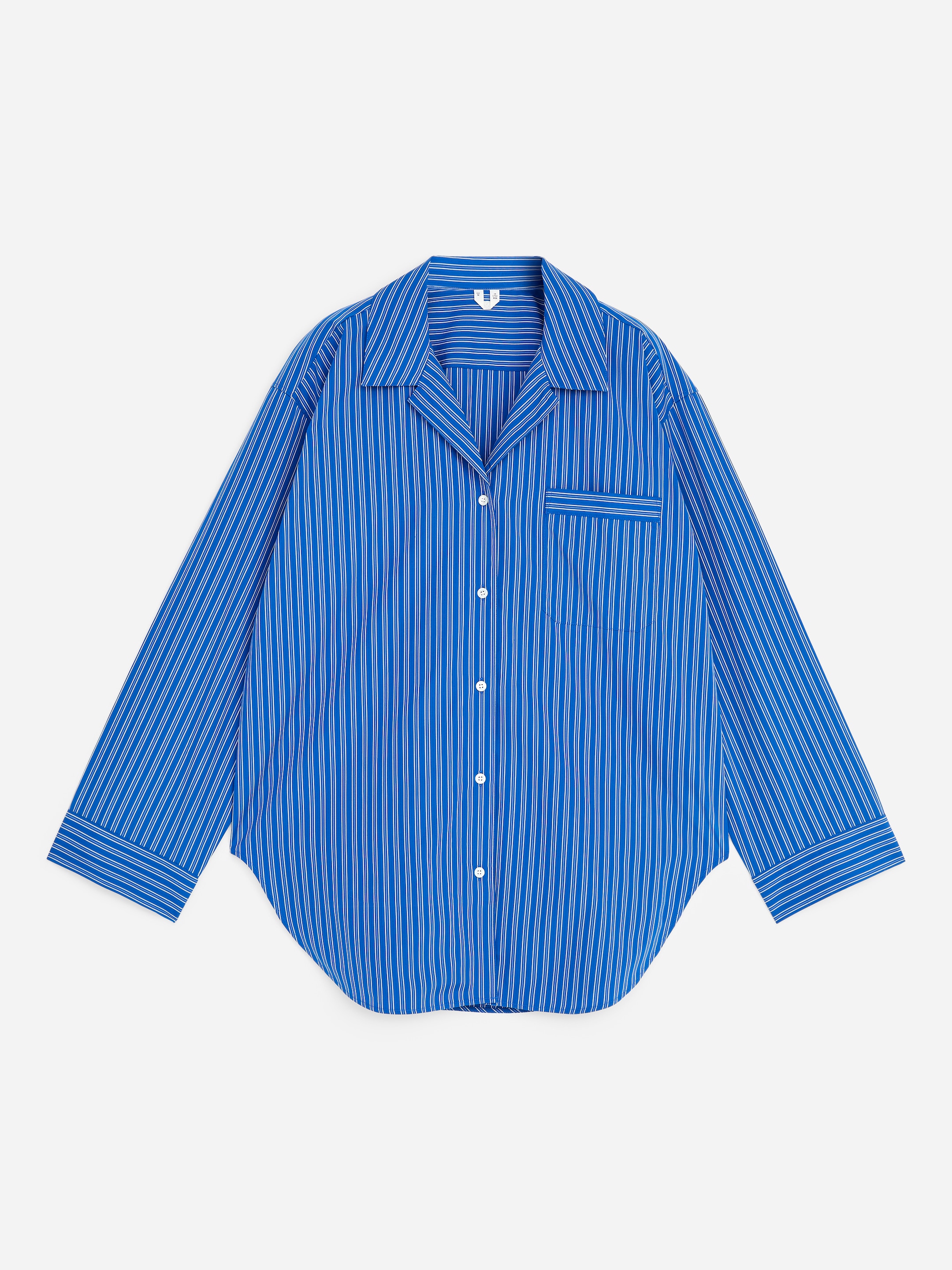 Cotton Pyjama Shirt - Blue - Loose fit - women - StillMedia/DescriptiveStillLife - 1