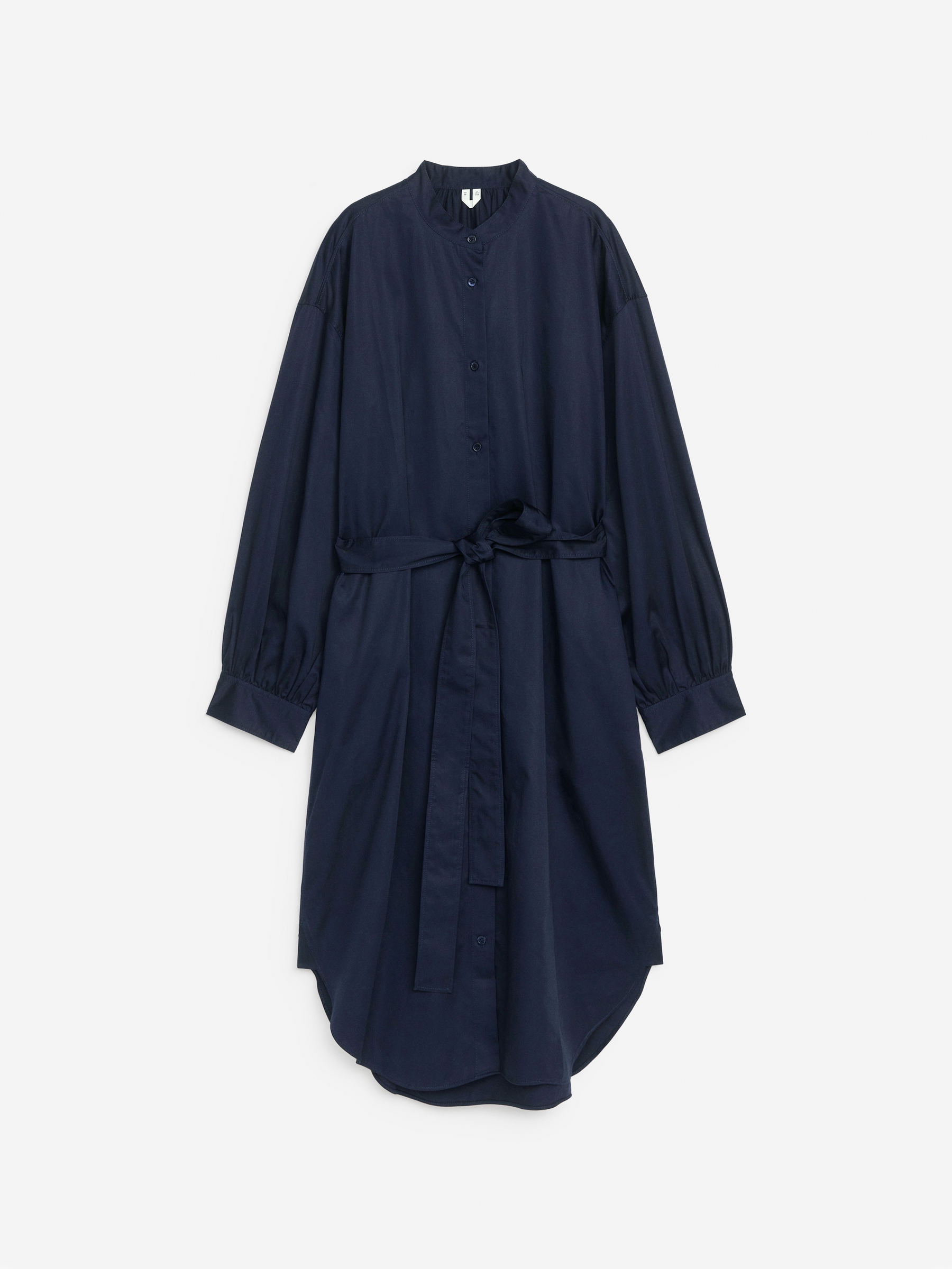 Robe-chemise ceinturée - Bleu foncé - Loose fit - Femme - StillMedia/DescriptiveStillLife - 1