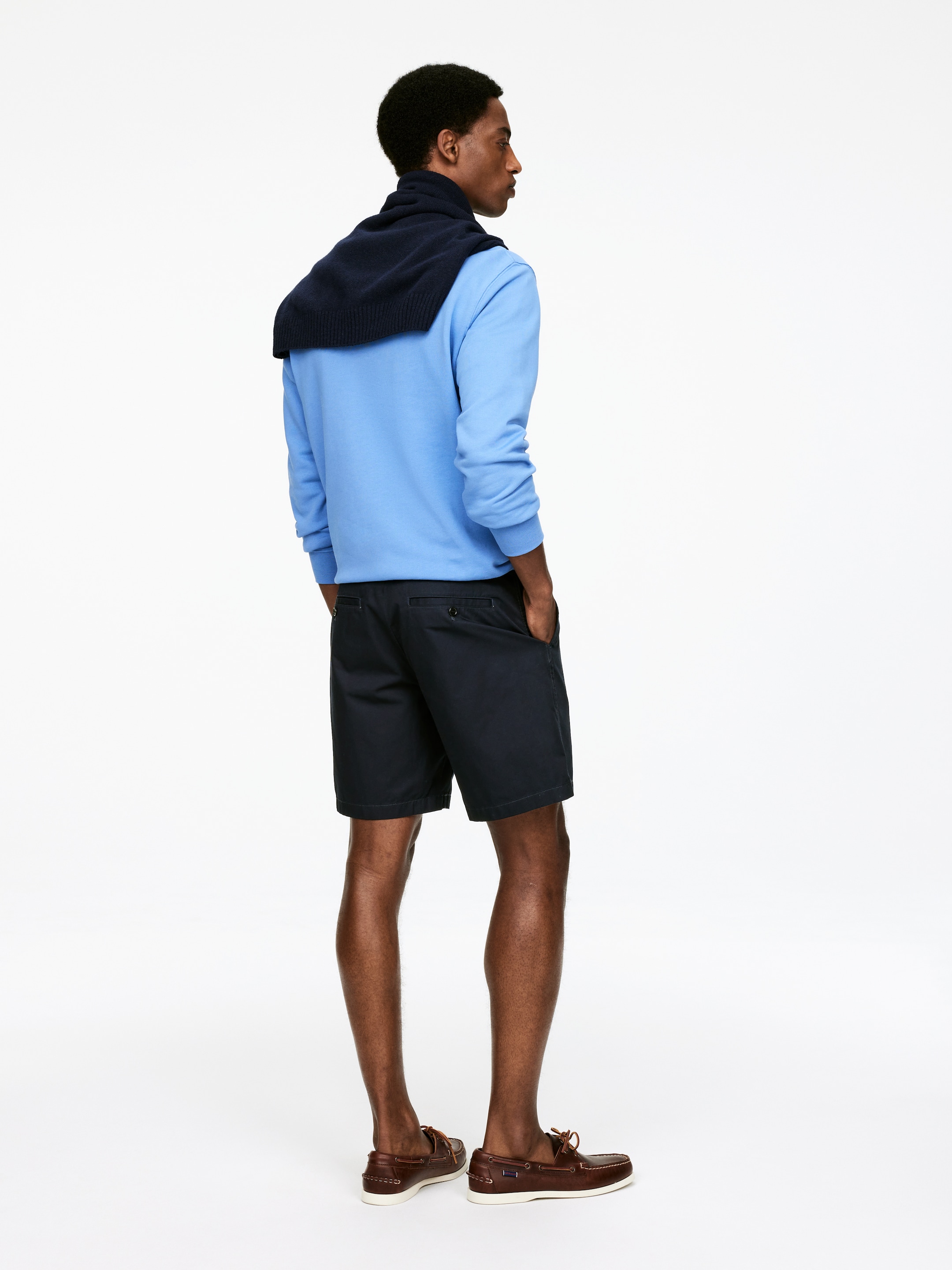 Agrandir l'image: Short en coton - Bleu foncé - HOMME | H&M BE 2