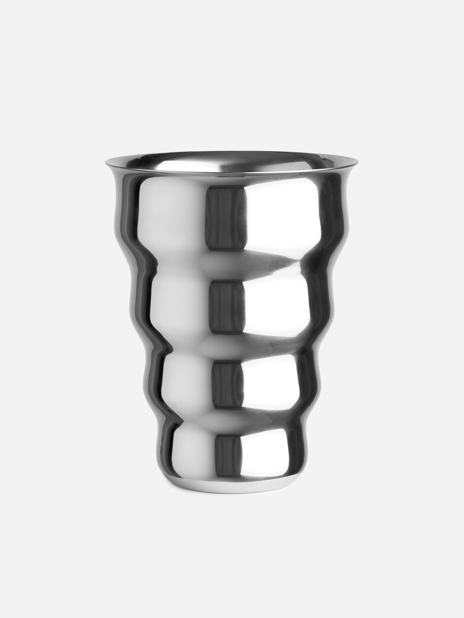 Stainless Steel Vase 22 cm - Zilver