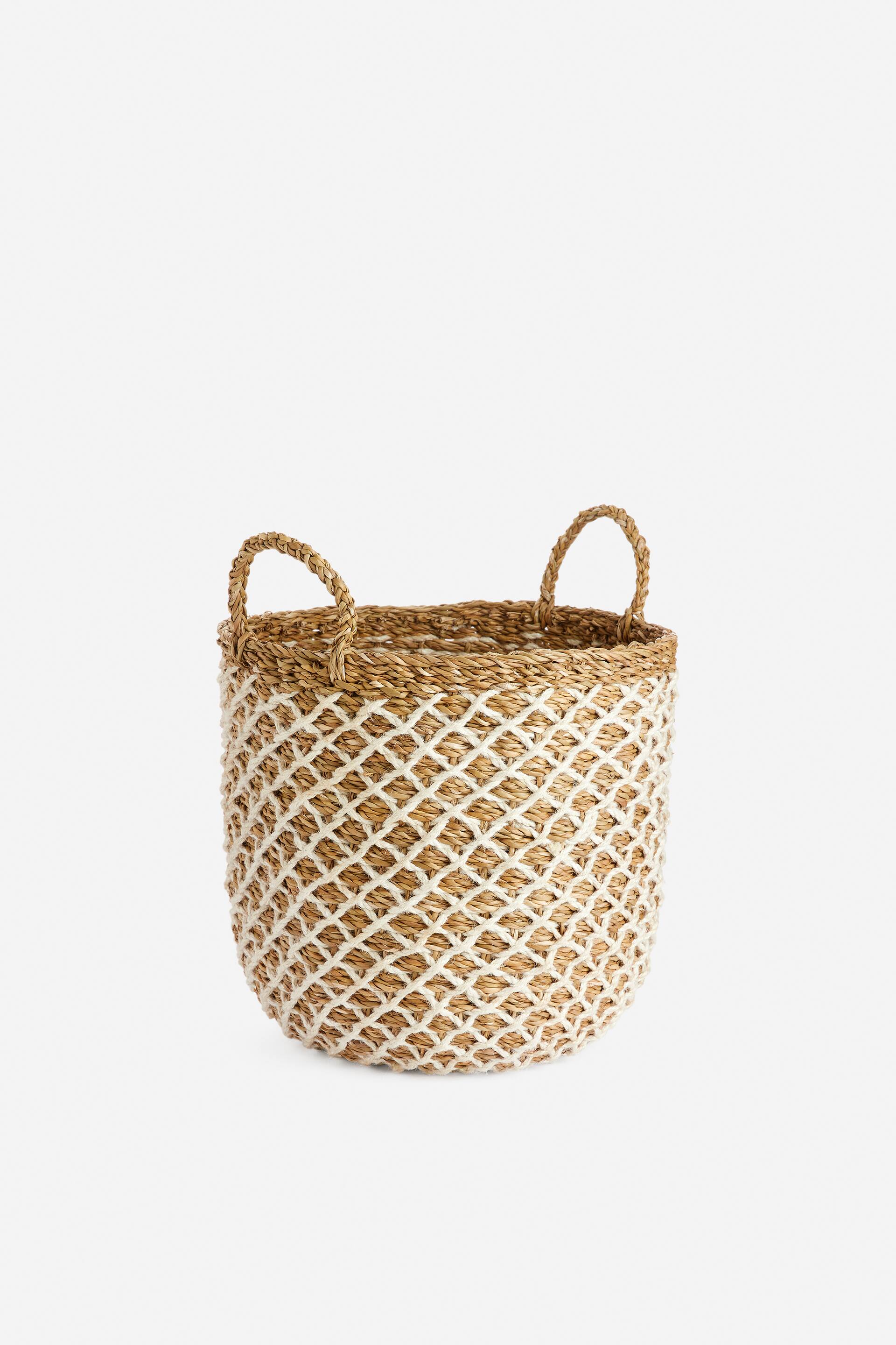 Vis større bilde: Medium oppbevaringskurv - Beige/off white - Home All | H&M NO 1