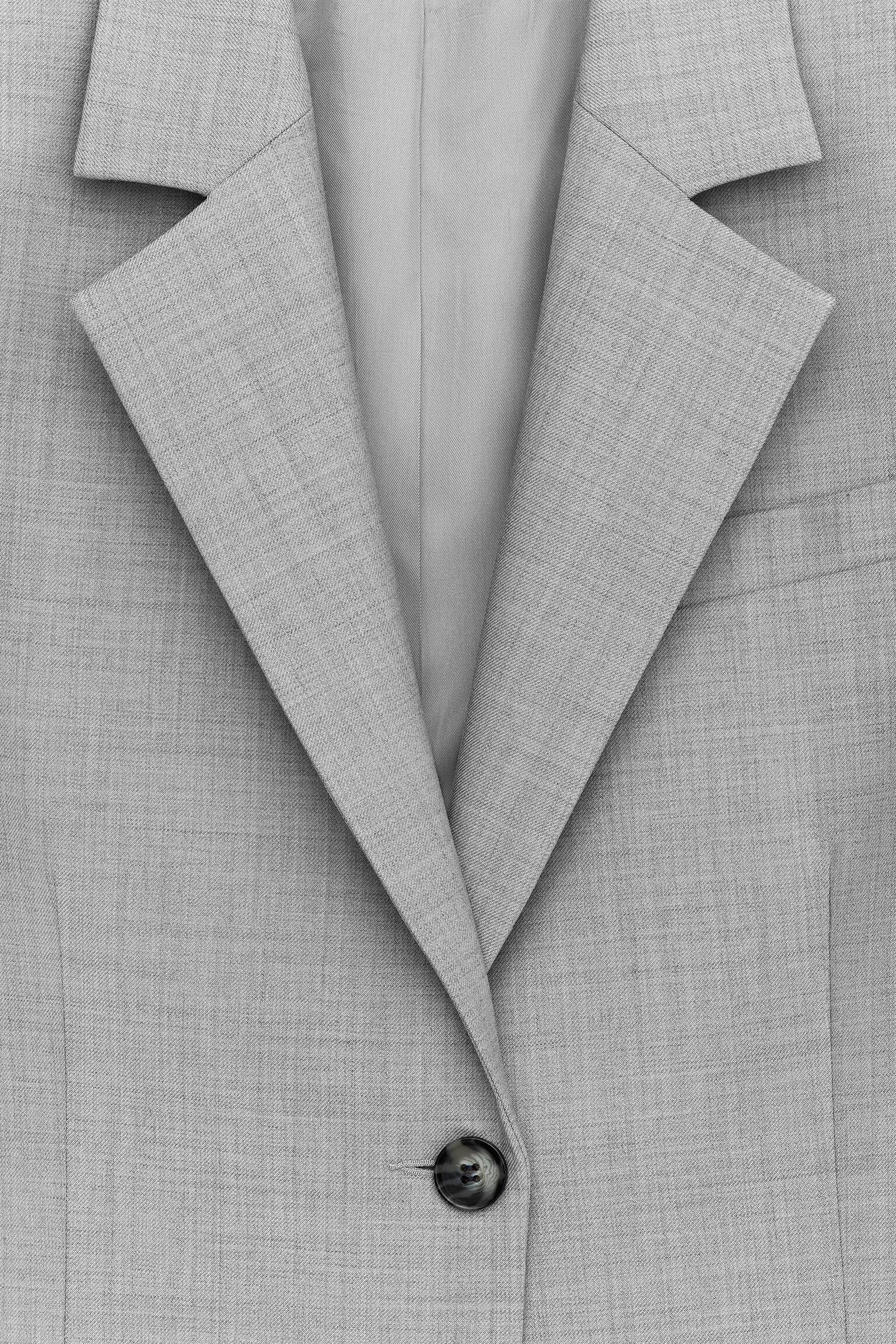 Zkrácené sako - Šedá - 3