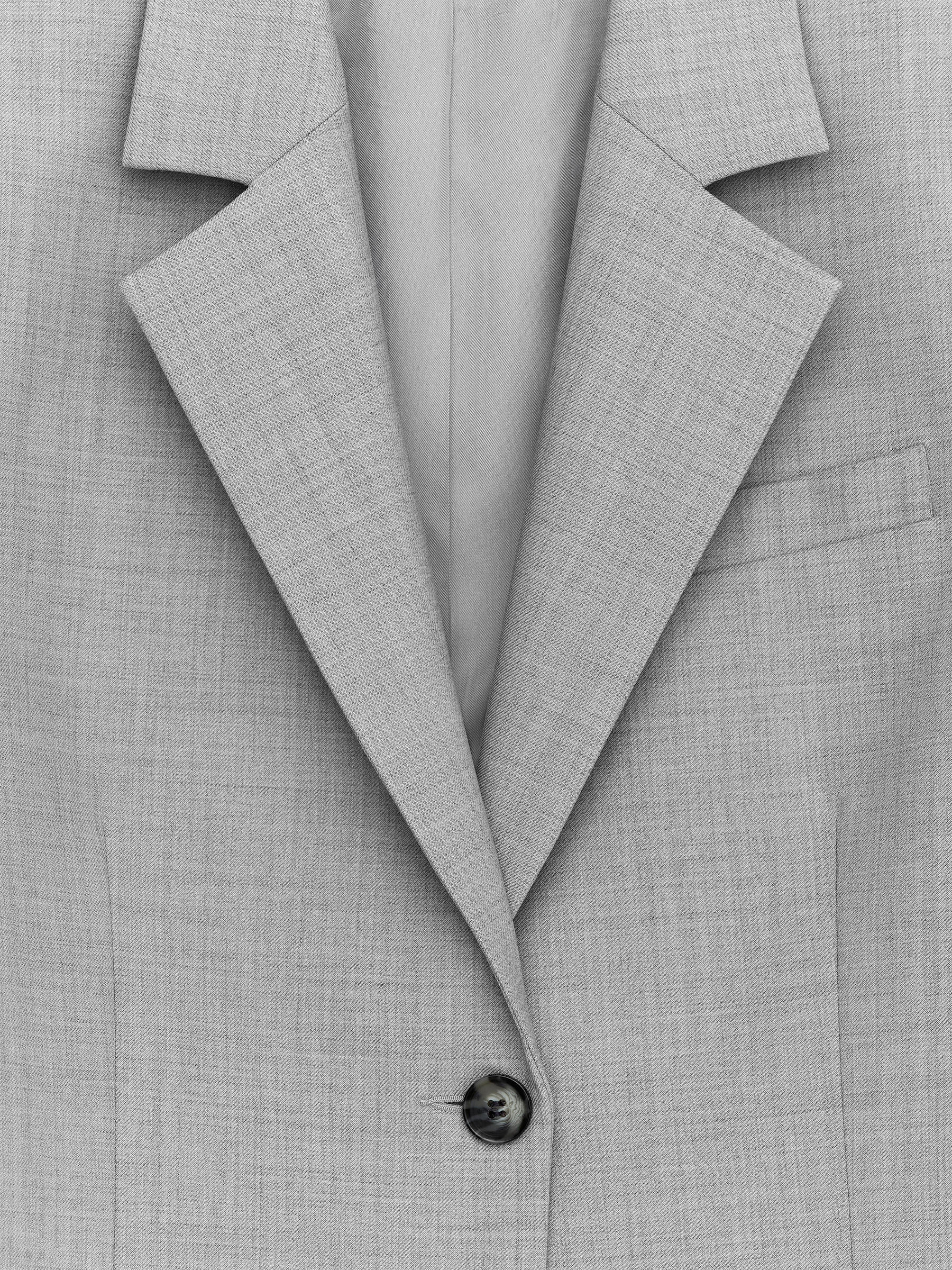 Cropped Blazer - Grey - Loose fit - Women - StillMedia/DescriptiveDetail - 1