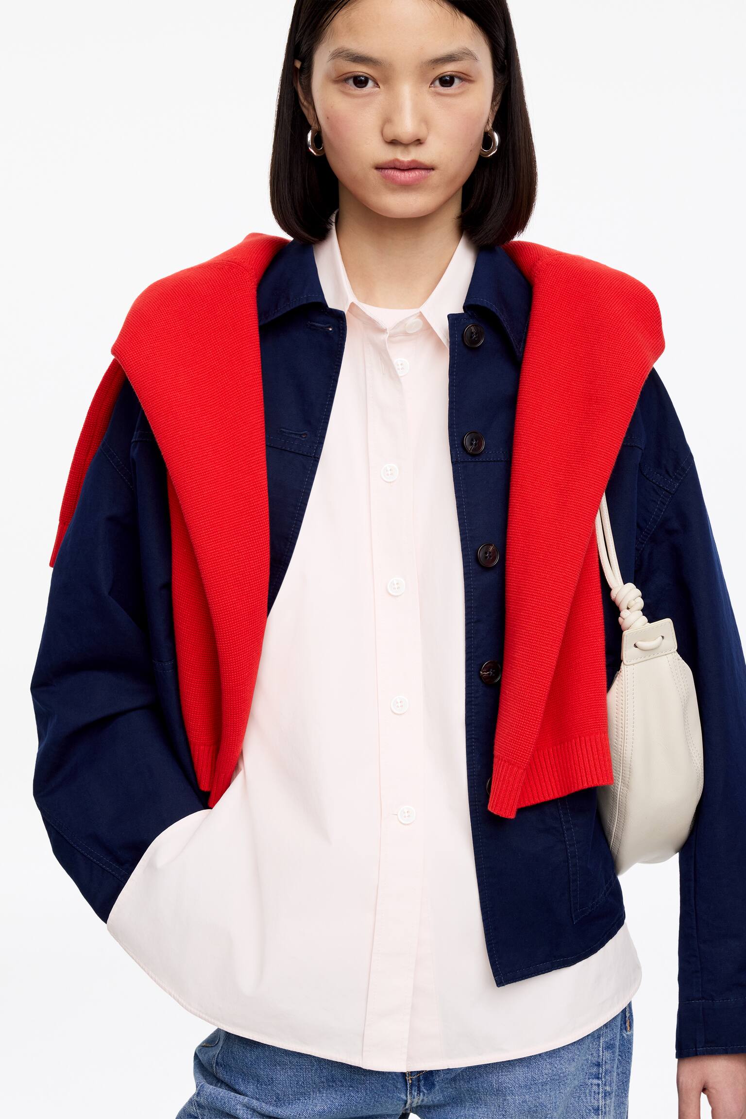 Риза с къс ръкав - Розово/Черно - 3