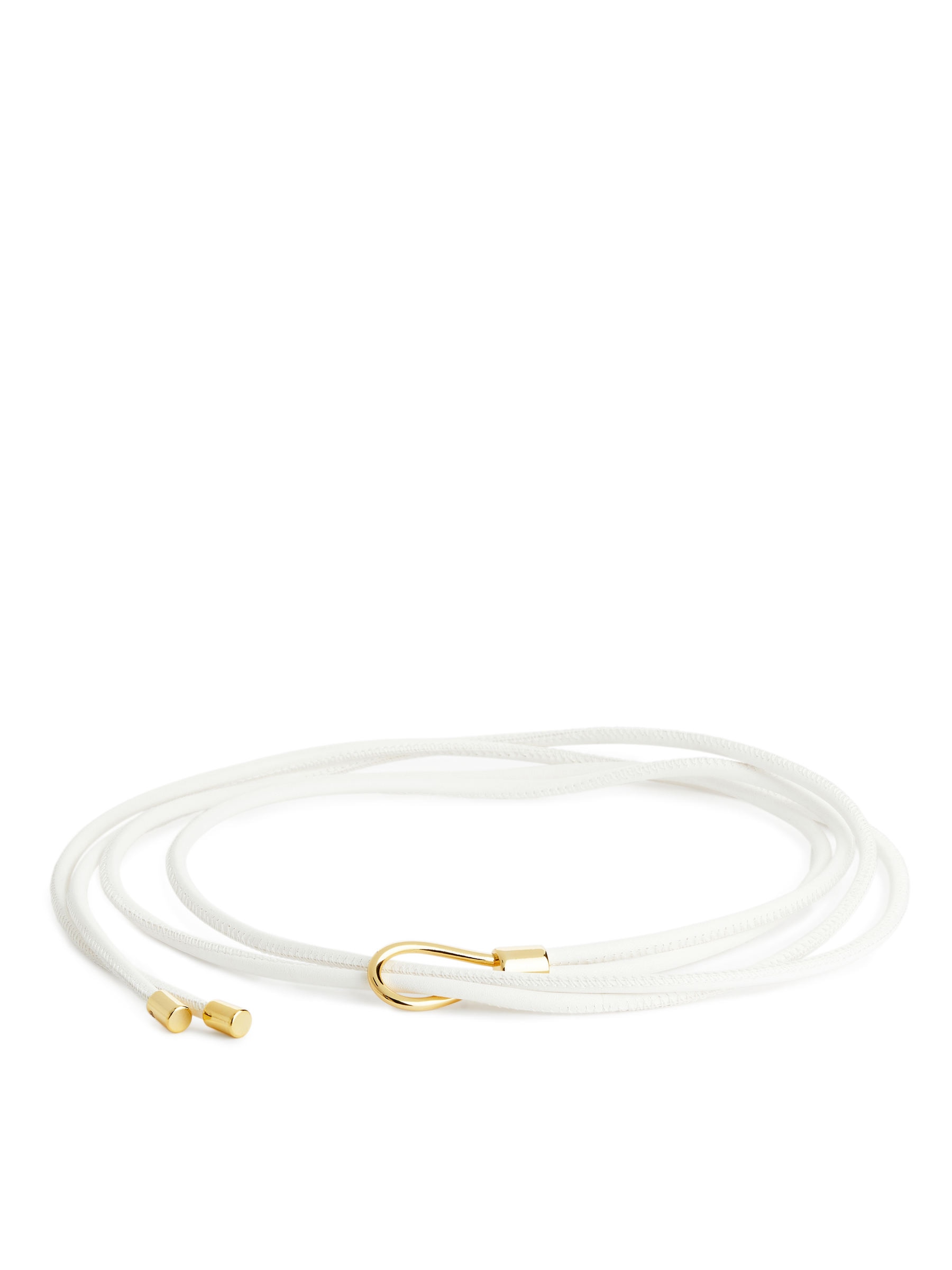 Ledergürtel zum Binden - Weiß/Gold - Damen - StillMedia/DescriptiveStillLife - 2