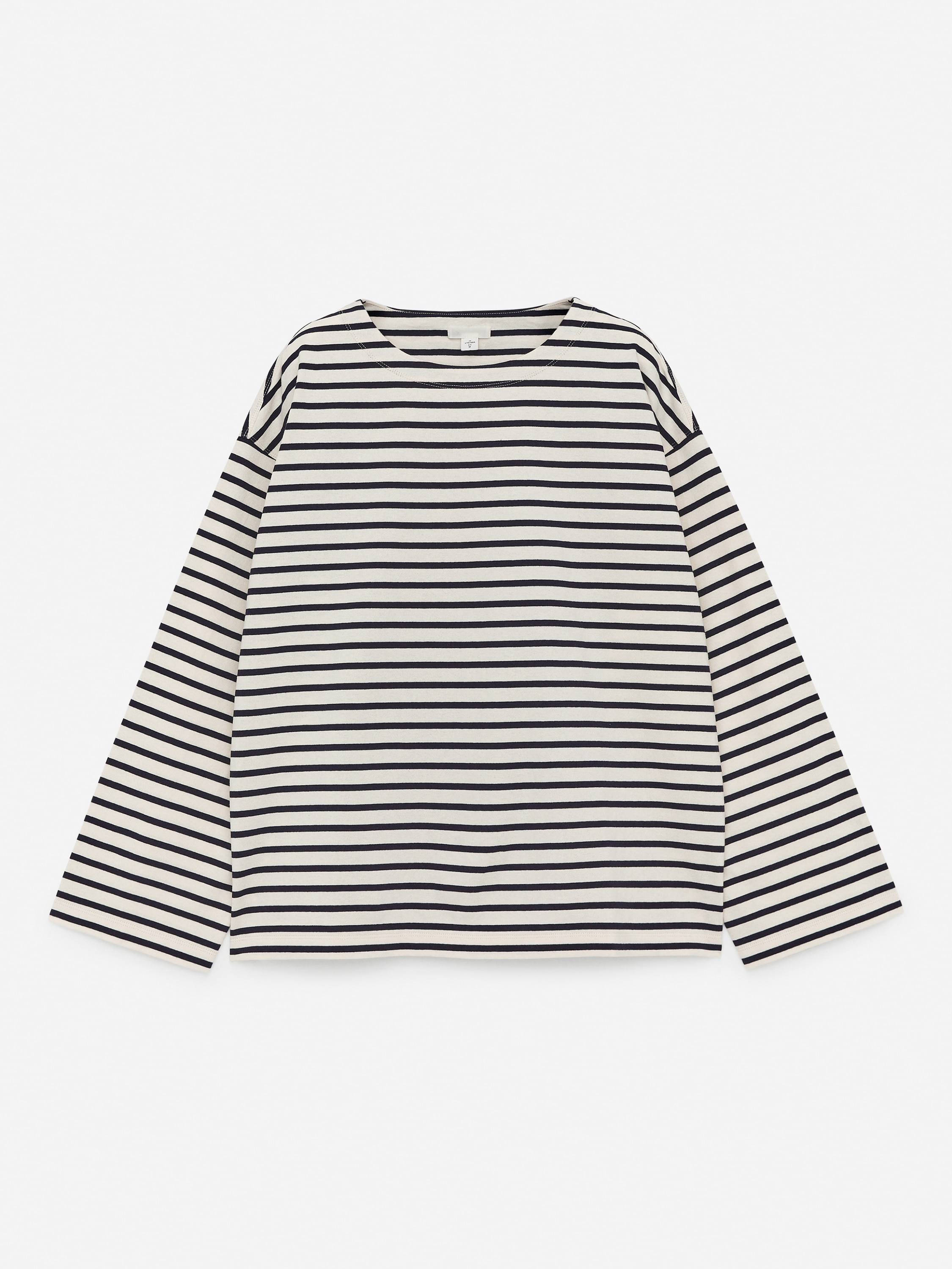 Long-Sleeve T-Shirt - Dark Blue/Off White