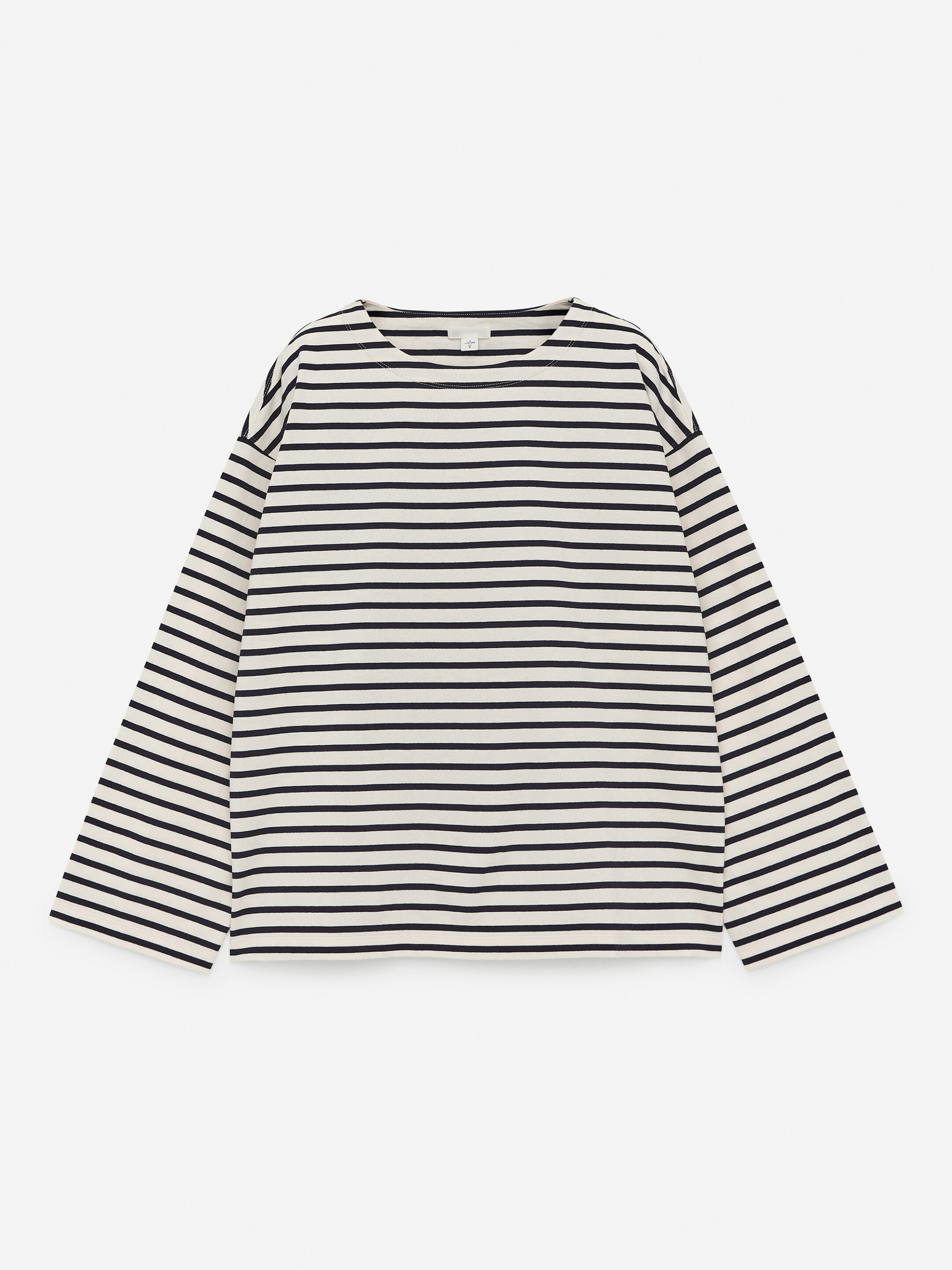 Se større billede: Langærmet T-shirt - Mørkeblå/råhvid - DAME | H&M DK 5