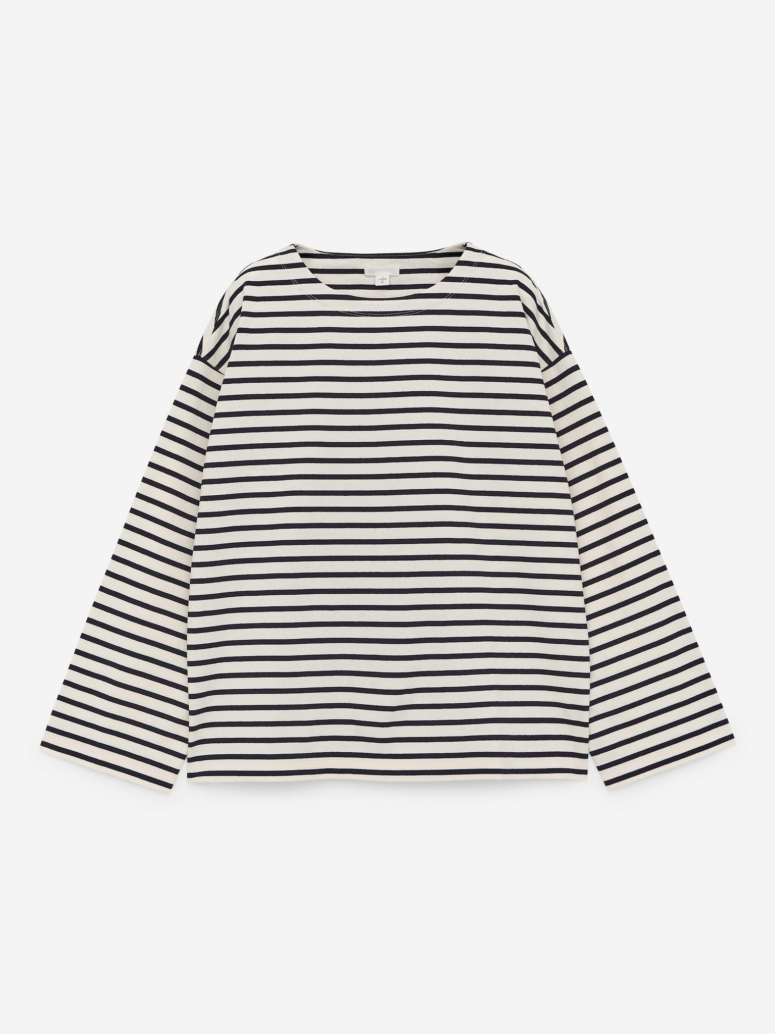 Long-Sleeve T-Shirt - Dark Blue/Off White - 2