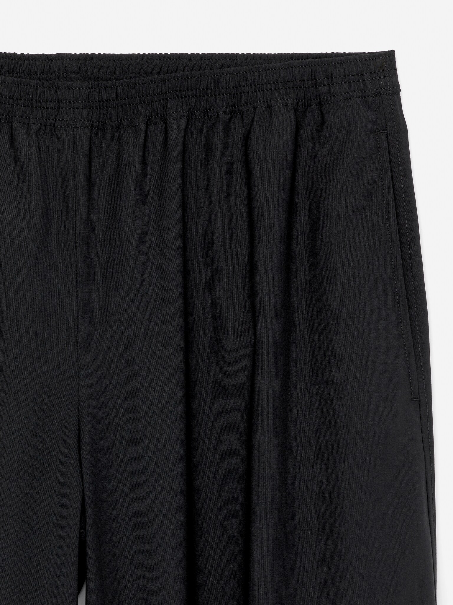 Barrel-Leg Trousers - Black - 6