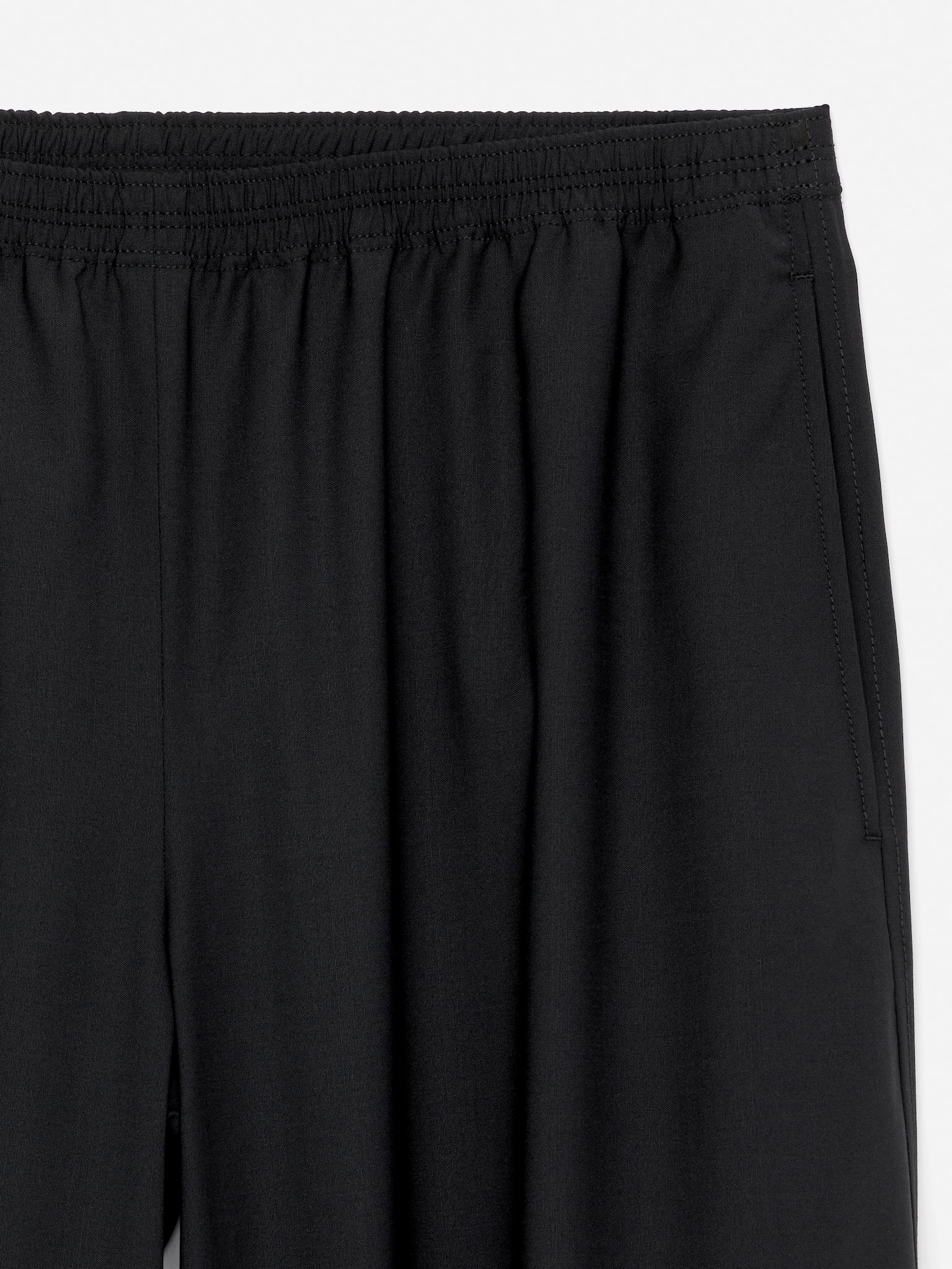 Barrel-Leg Trousers - Black - 4