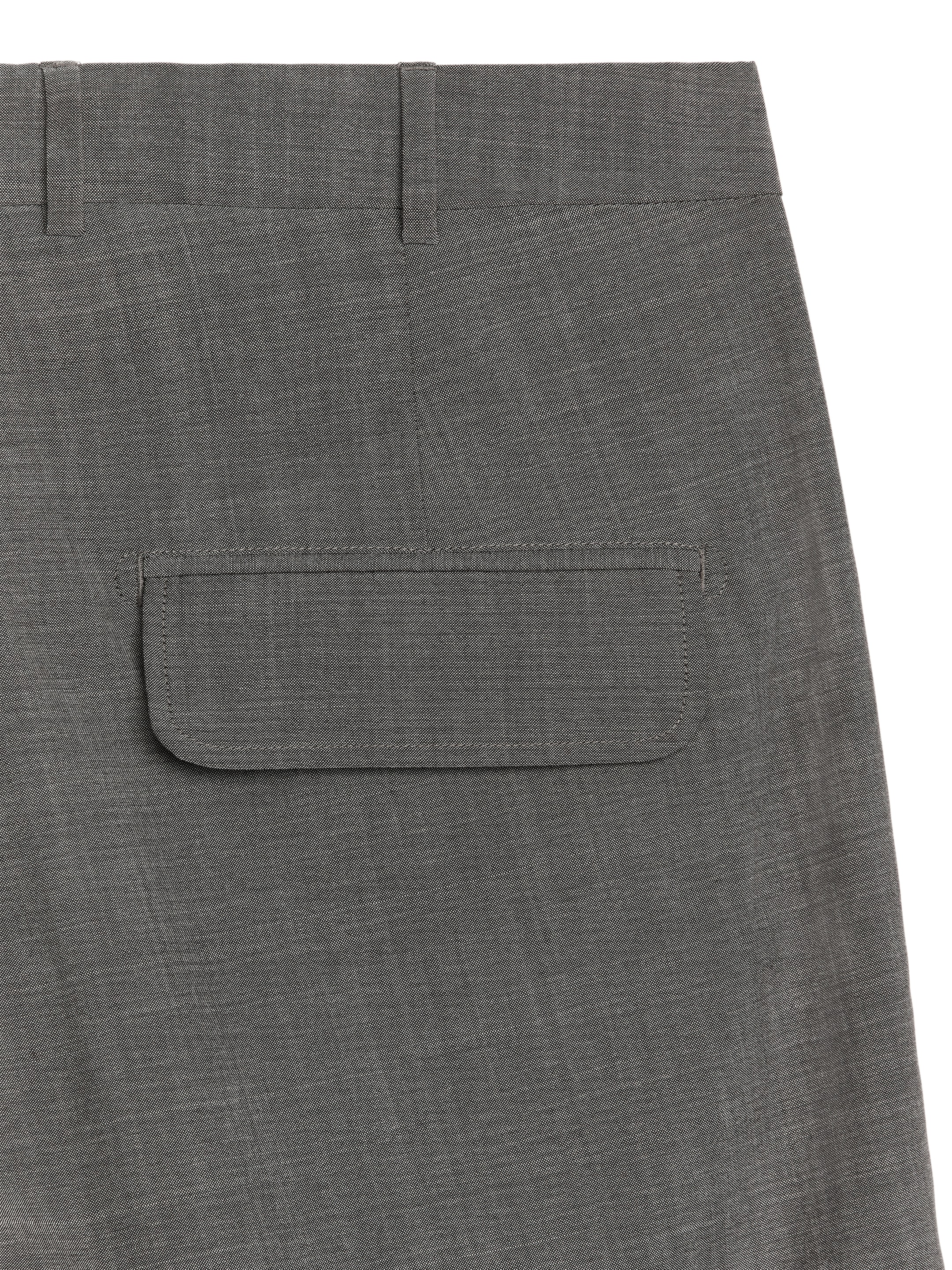 Straight Wool Trousers - Grey - Regular fit - Men - StillMedia/DescriptiveDetail - 2
