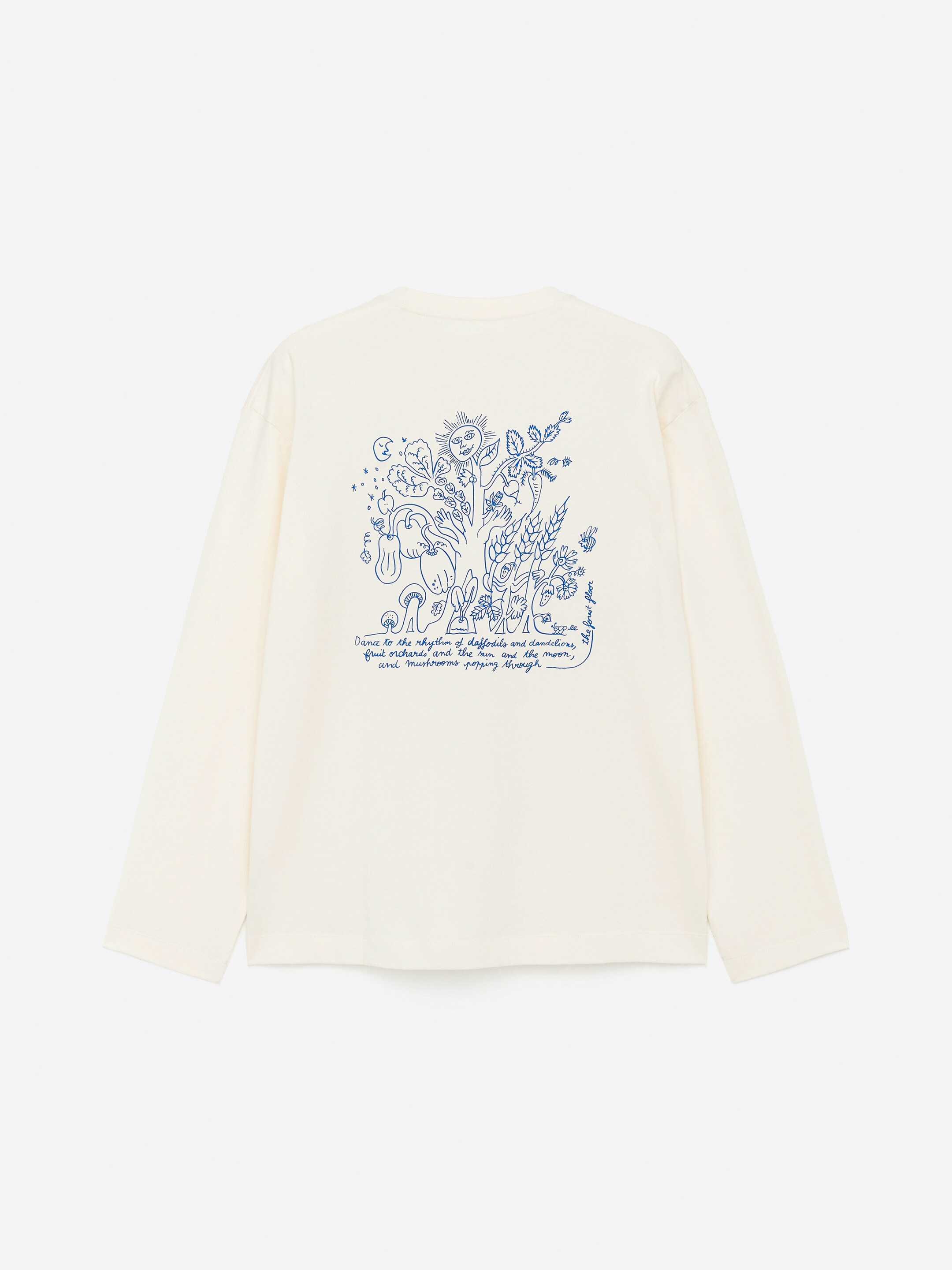 Ingrandisci l'immagine: ARKET CAFÉ Long sleeve T-Shirt - Off White/Blue - UOMO | H&M CH 6