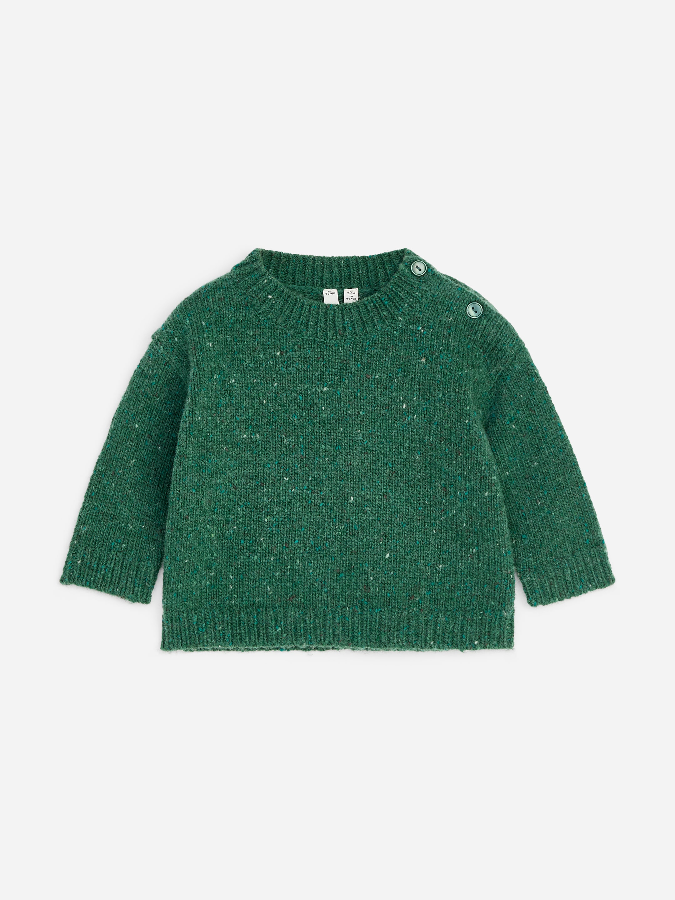 Strickpullover mit Intarsienmotiv-Green-20239