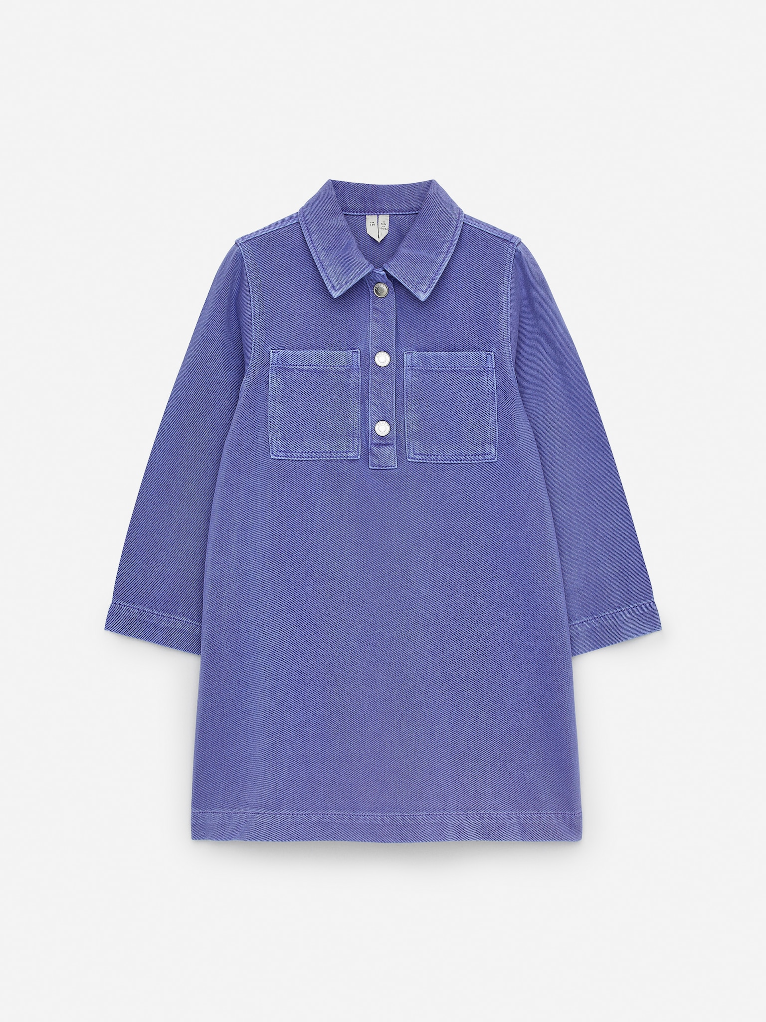 Denim-Hemdkleid - Lila