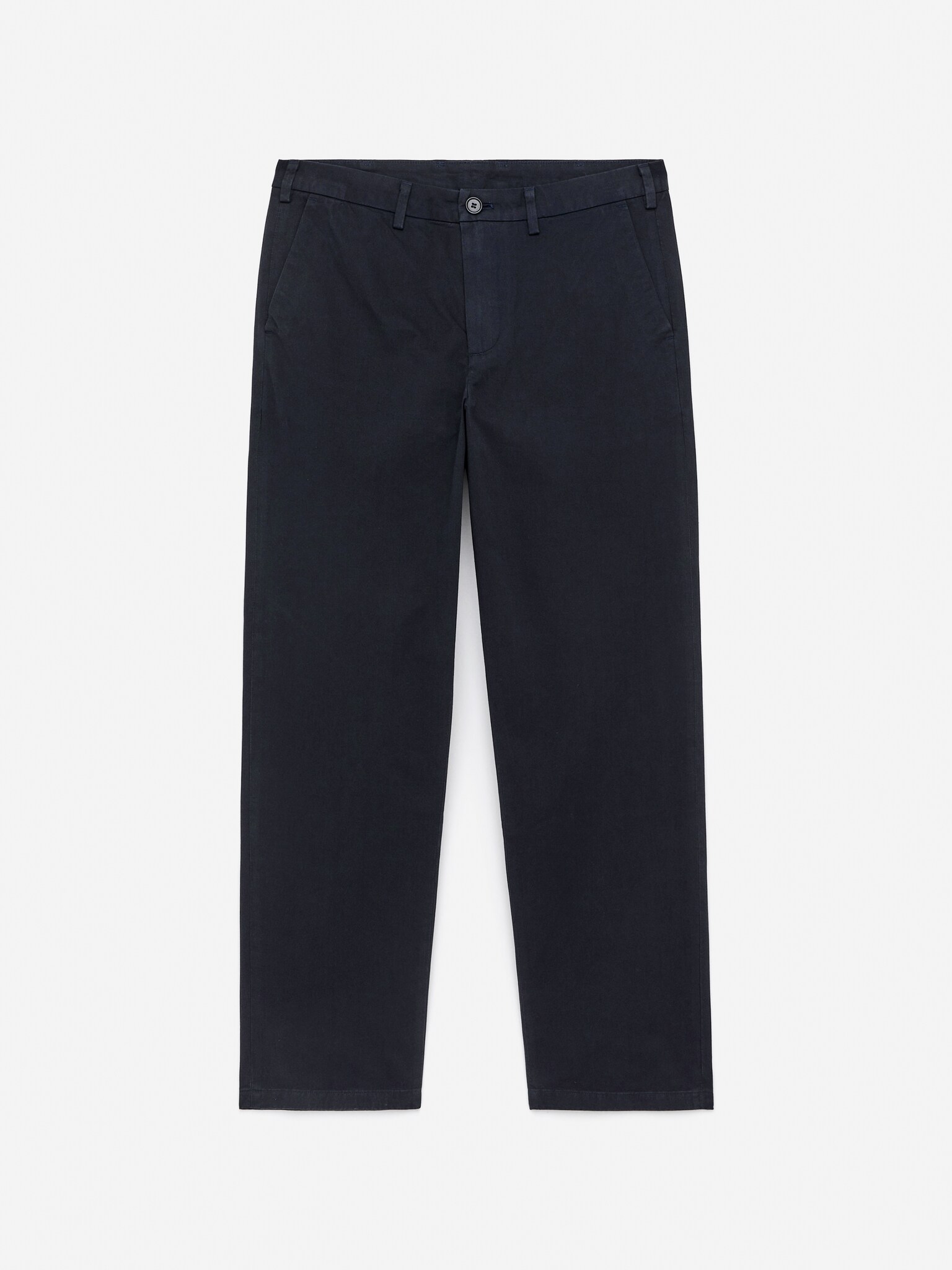 Pantalon chino droit en coton - Bleu foncé/Vert kaki/Taupe - 2