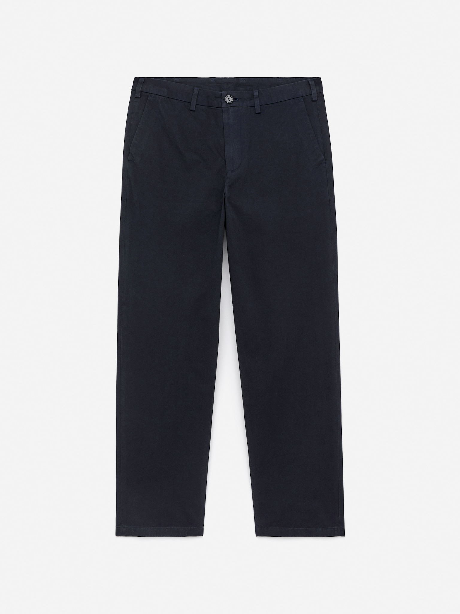 Pantalon chino droit en coton - Bleu foncé/Taupe - 2