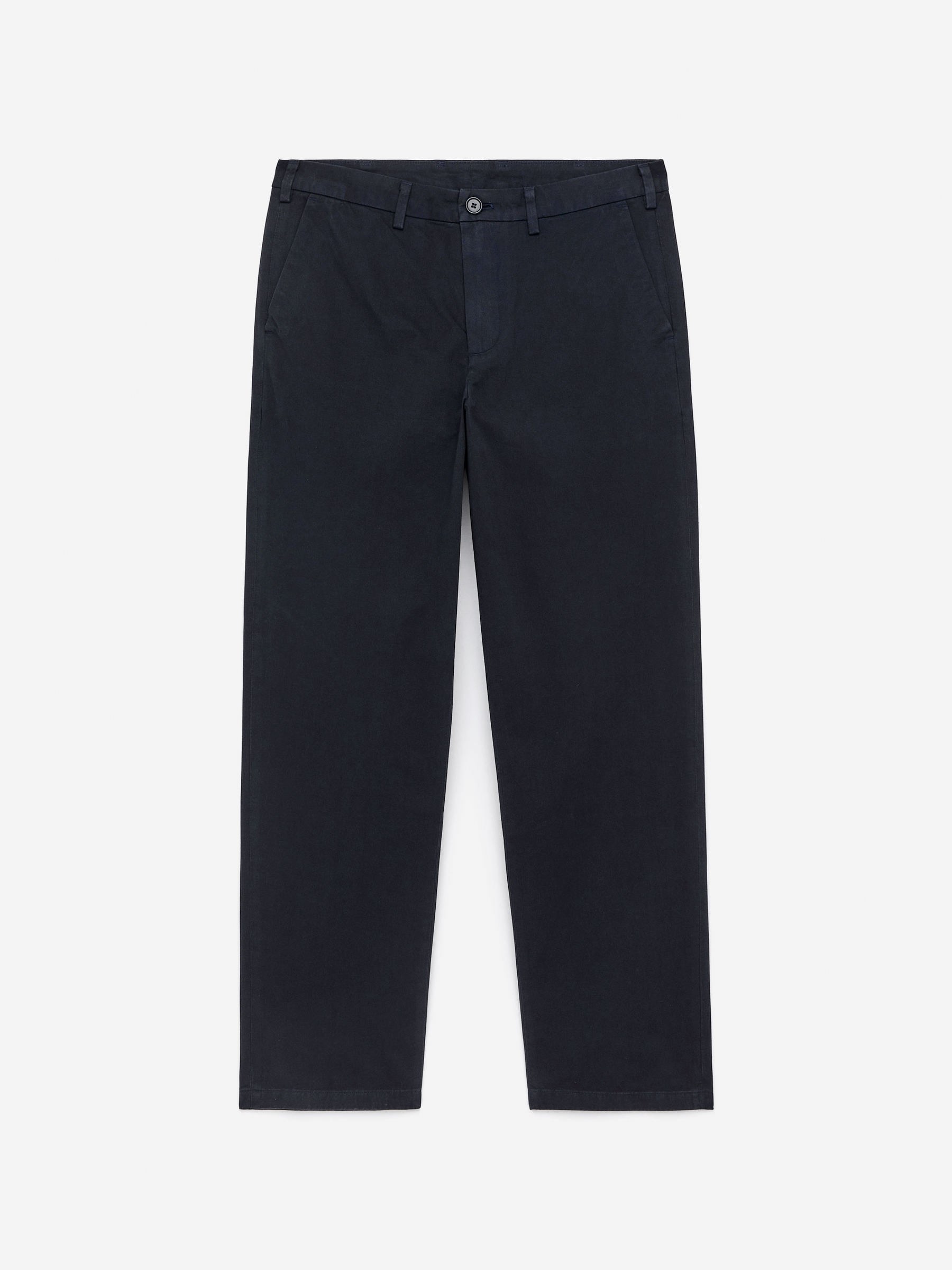 Straight Cotton Chinos - Dark Blue - Regular fit - Men - StillMedia/DescriptiveStillLife - 1