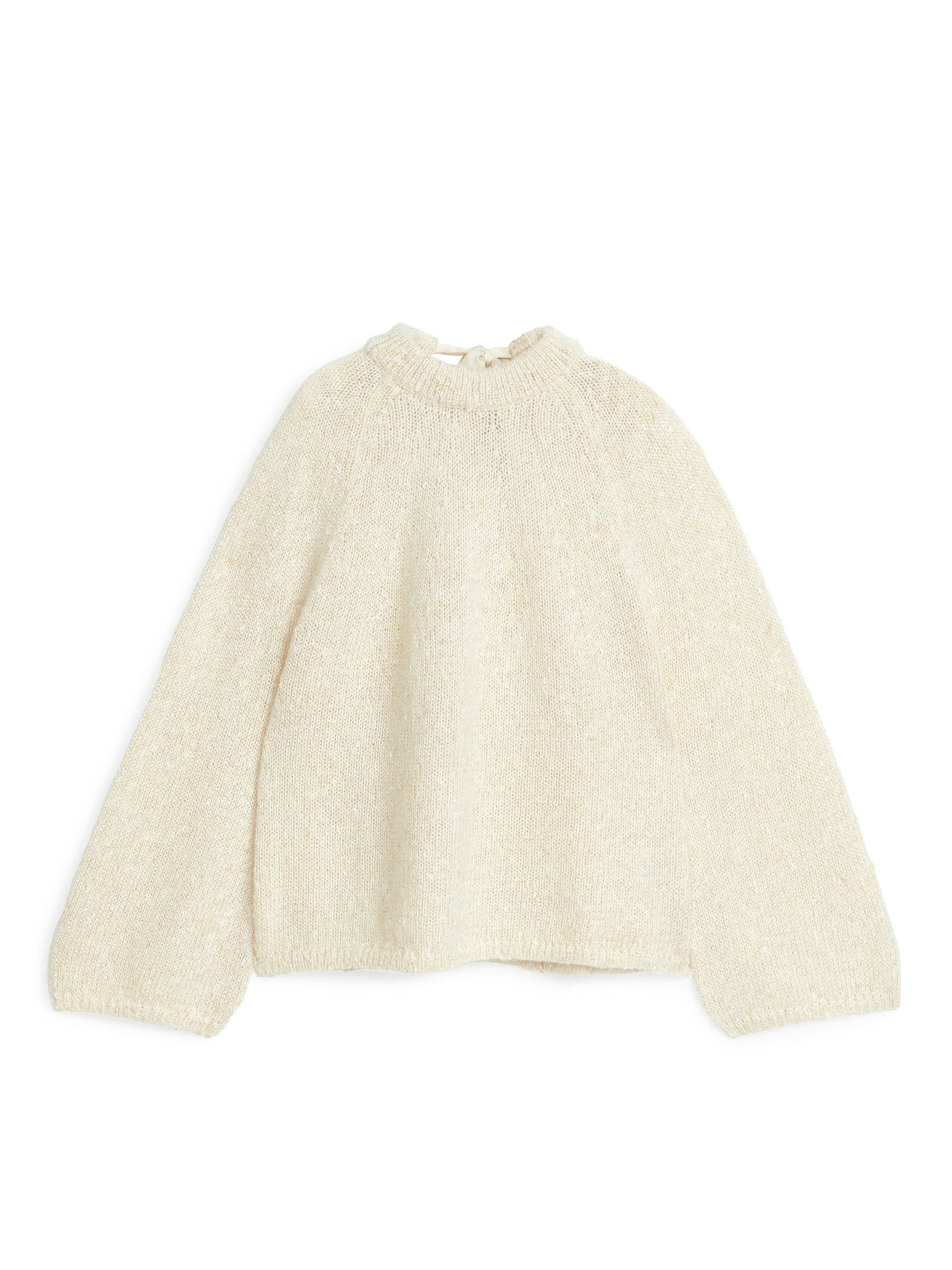 Pullover mit Schleife - Beige - Relaxed Fit - Damen - StillMedia/DescriptiveStillLife - 2