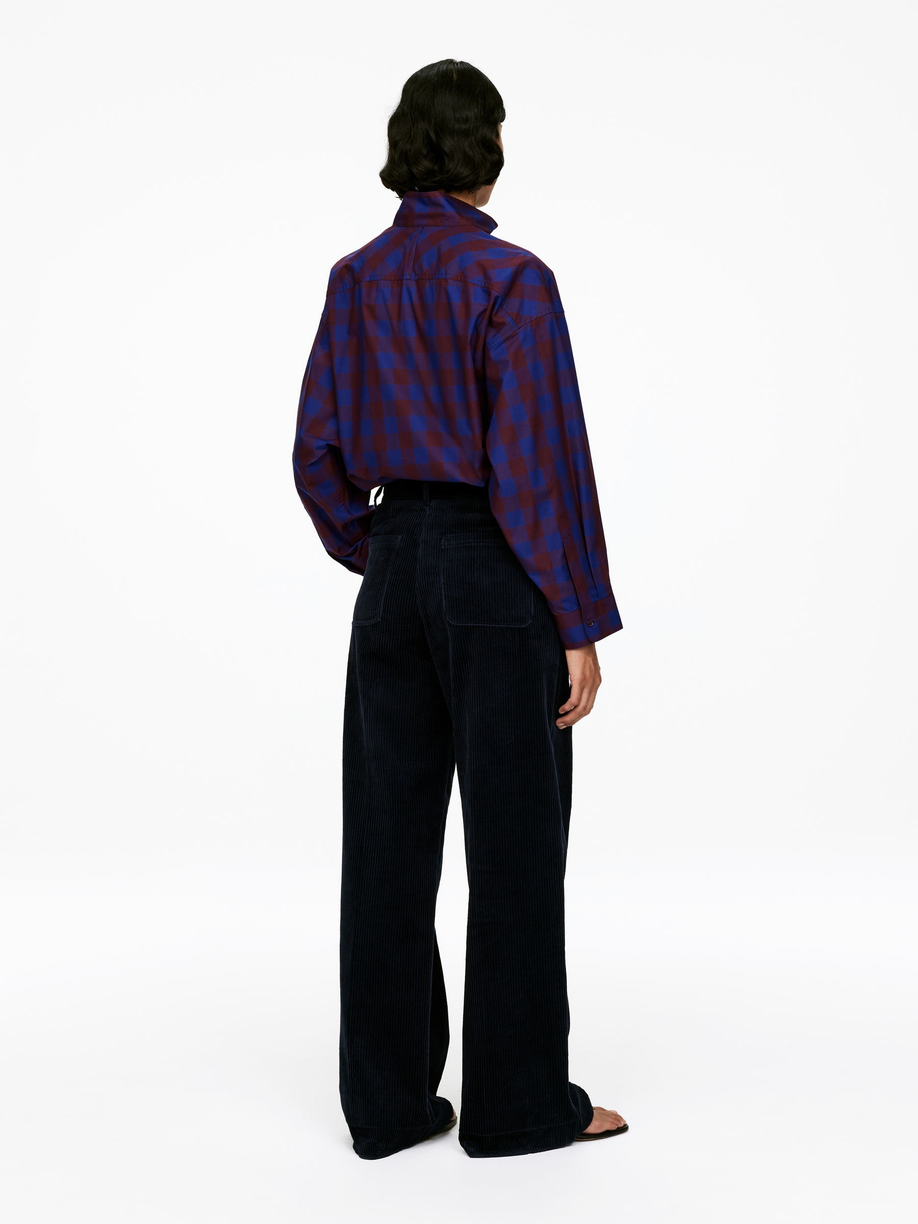 Half-Zip Shirt - Blue/Burgundy - Regular fit - Women - StillMedia/Lookbook - 6