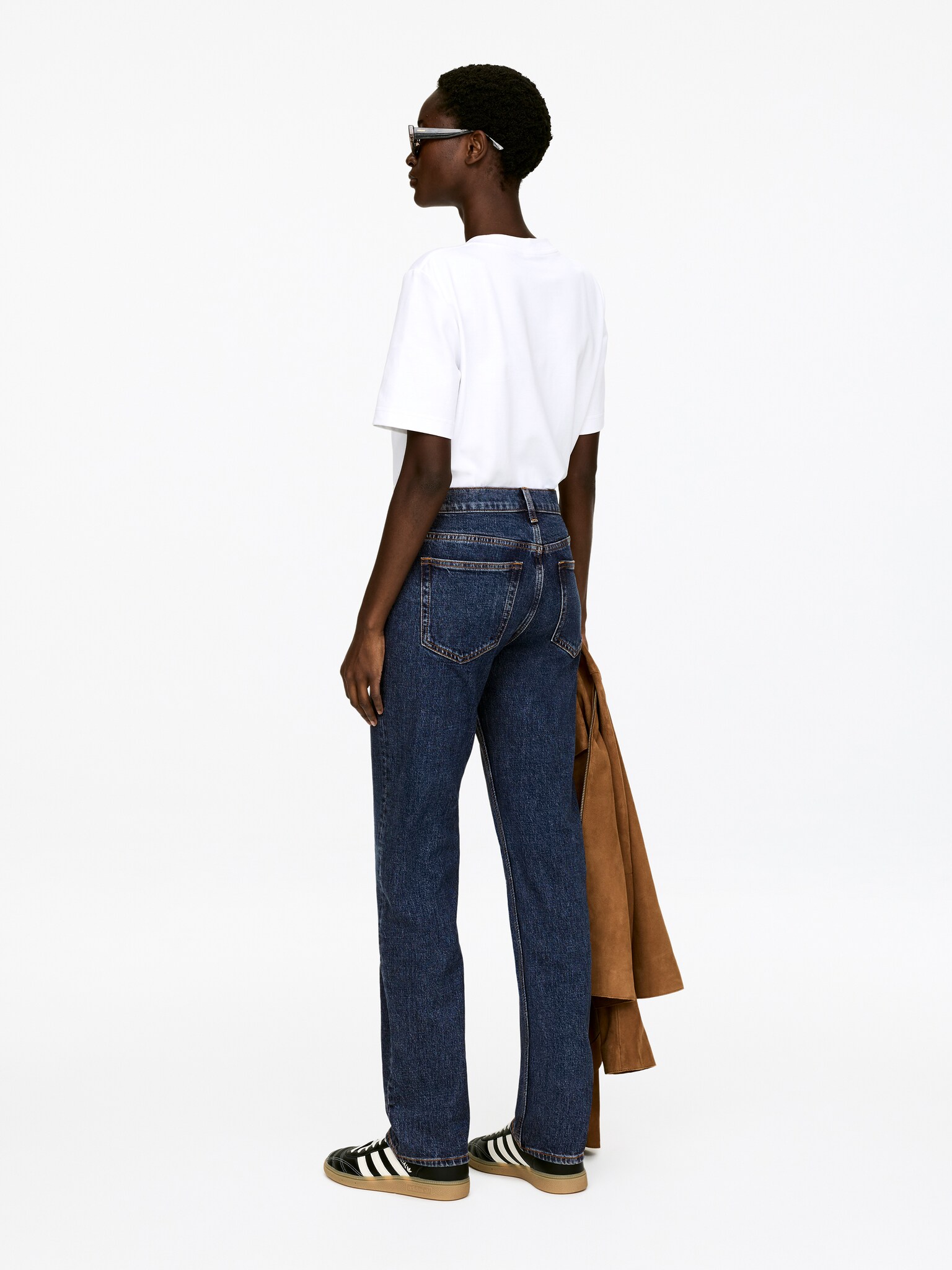 Jade Long Slim Jeans - Bleu/Noir - 4