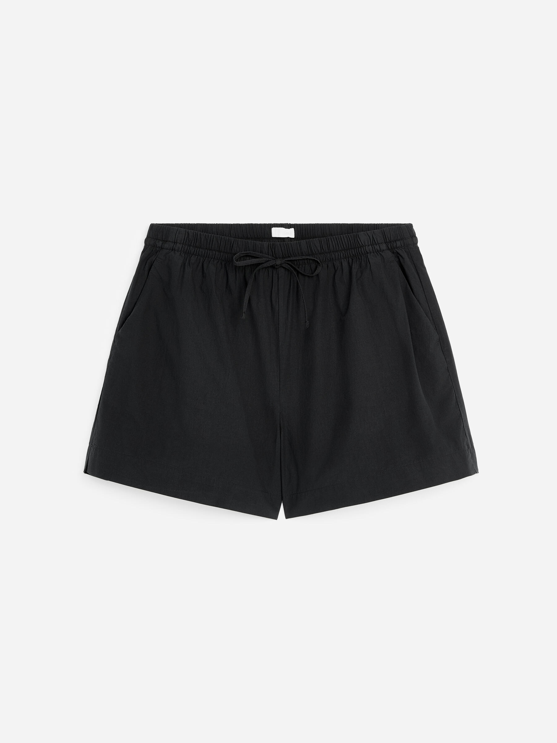 Drawstring Poplin Shorts-#272627-19607