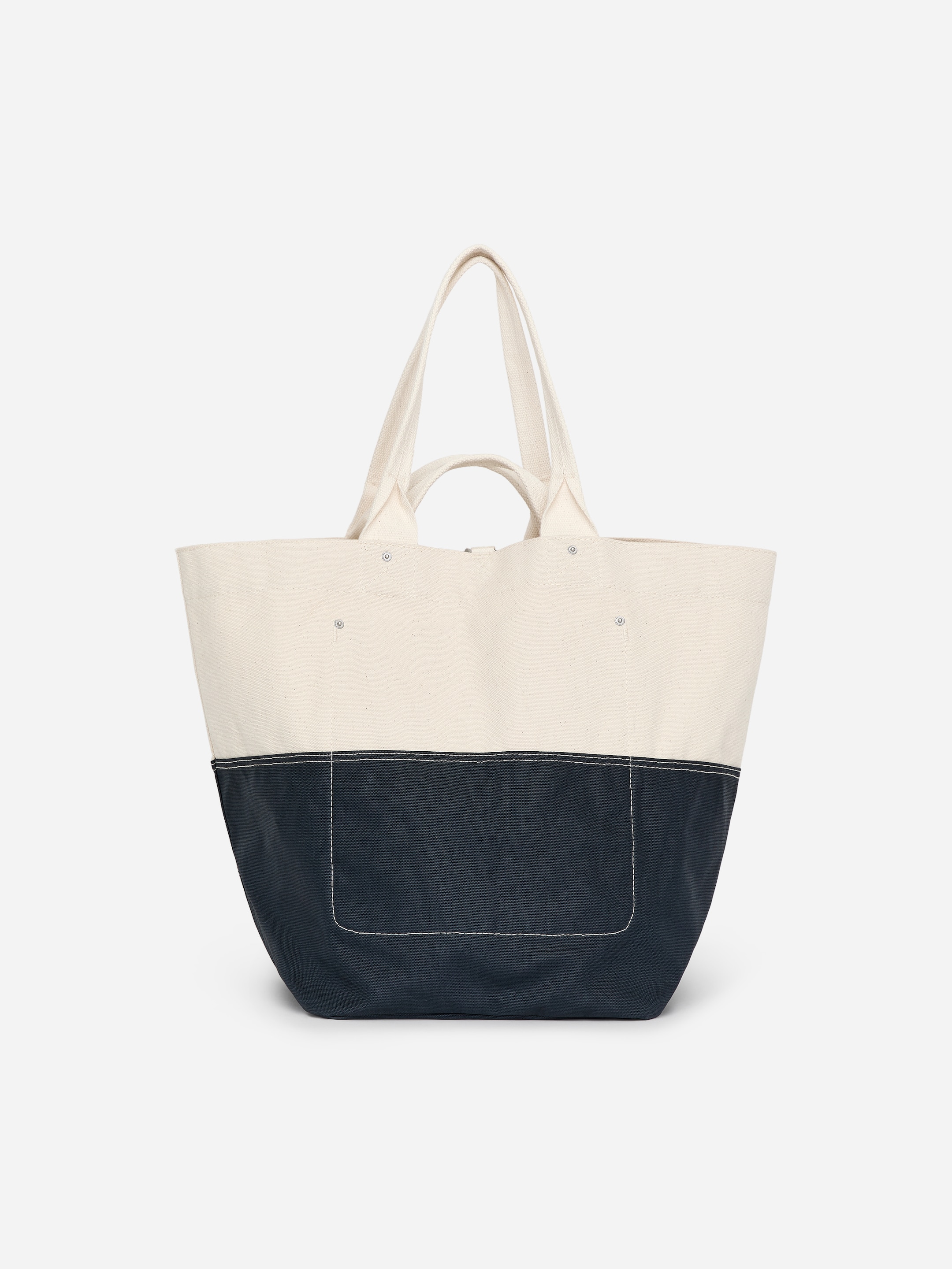 Waxed Canvas Tote - Off White/Blue - Men - StillMedia/DescriptiveStillLife - 2