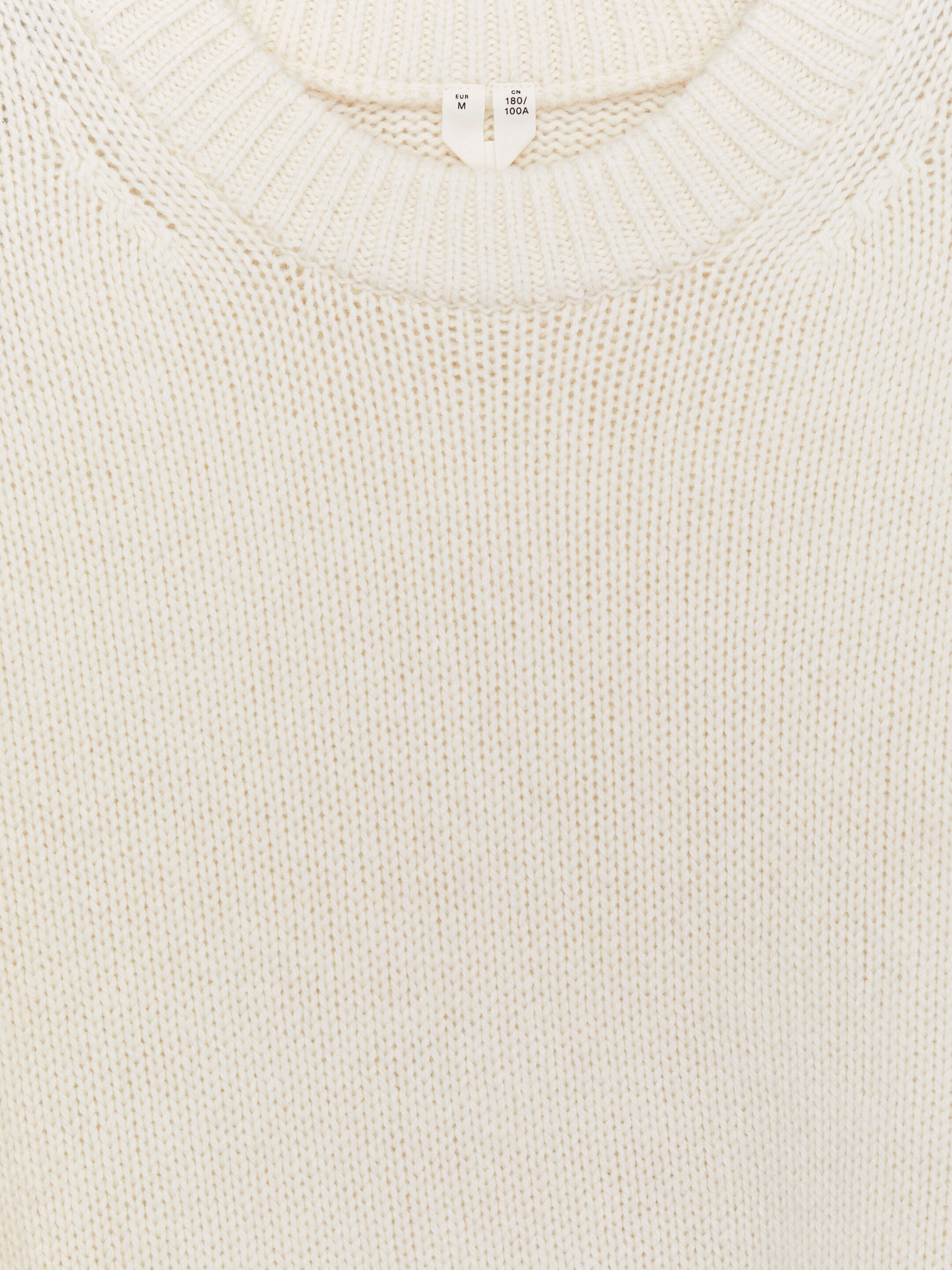Grotere afbeelding bekijken: Heavy Knit Wool Blend Jumper - Off White - HEREN | H&M BE 2