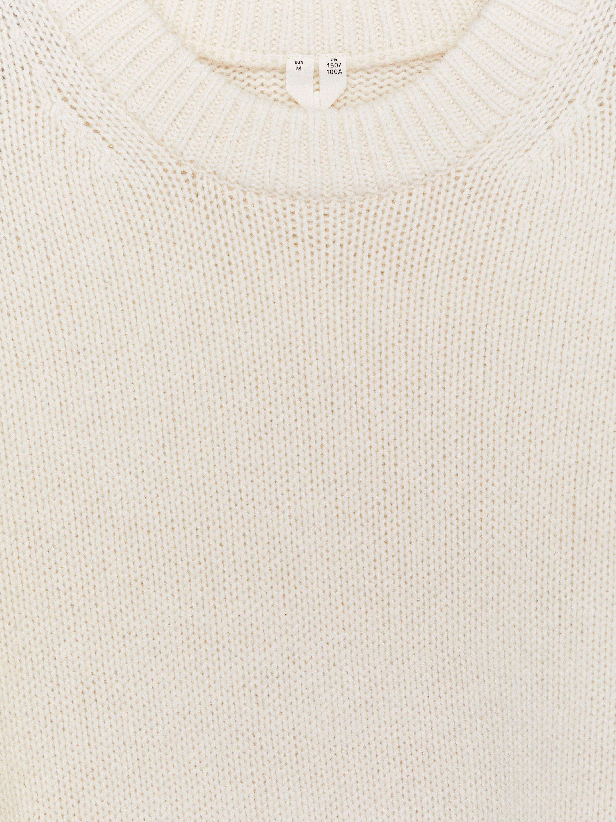Visa större bild: Tröja i ullblandning - Off-white - HERR | H&M SE 2